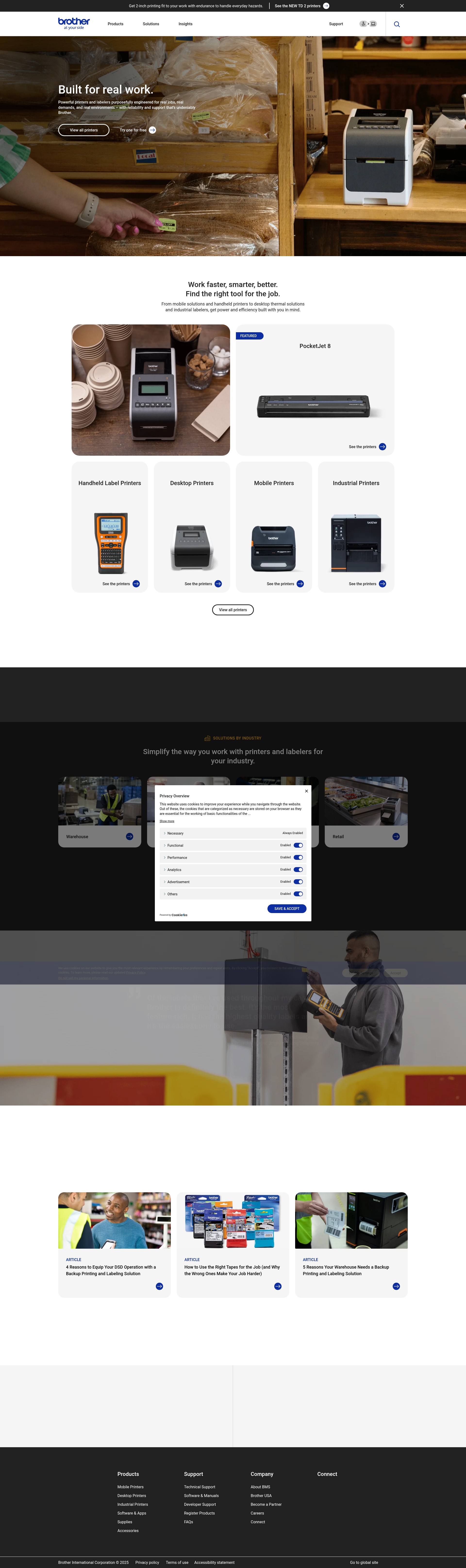Screenshot of brothermobilesolutions.com