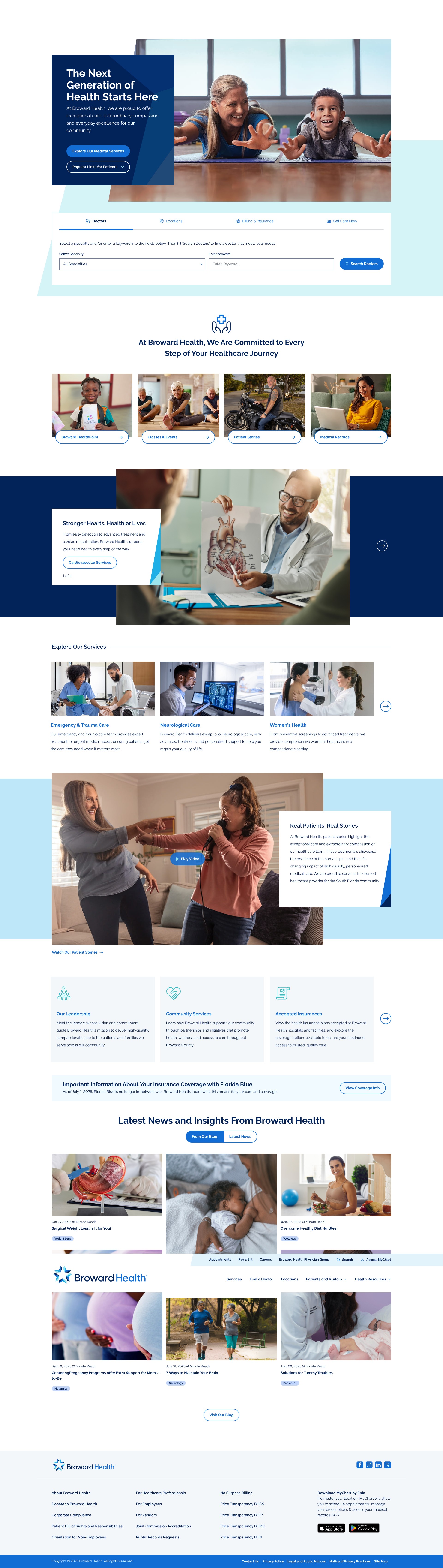 Screenshot of browardhealth.org
