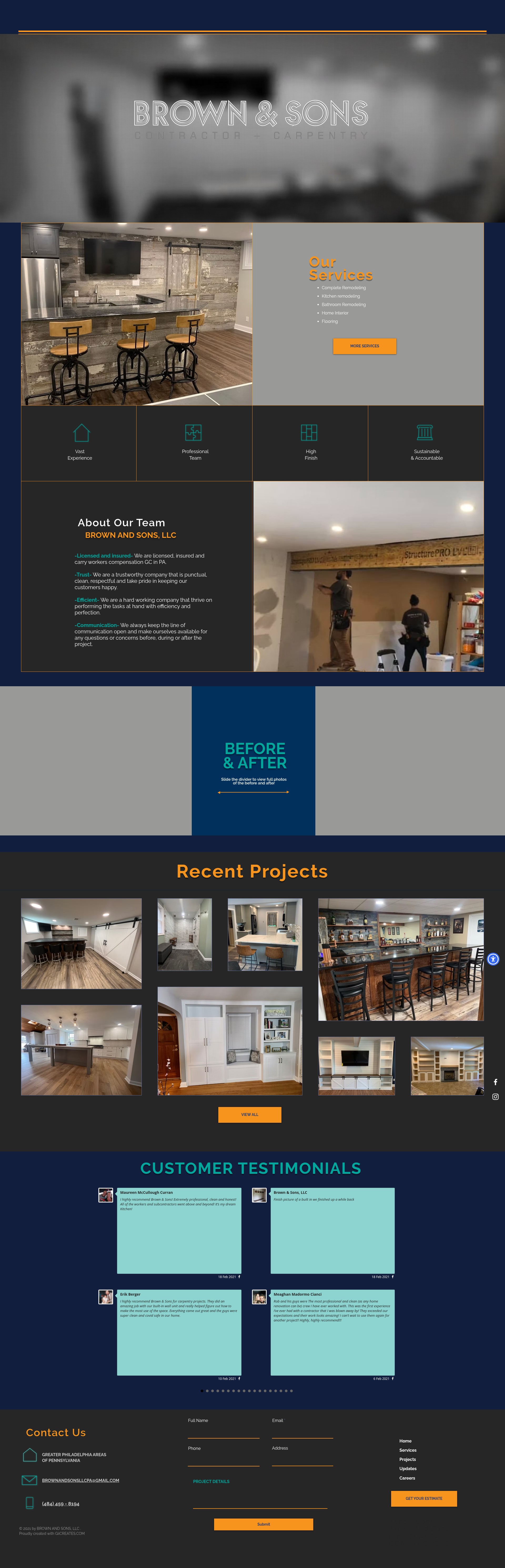 Screenshot of brownandsonsllc.com
