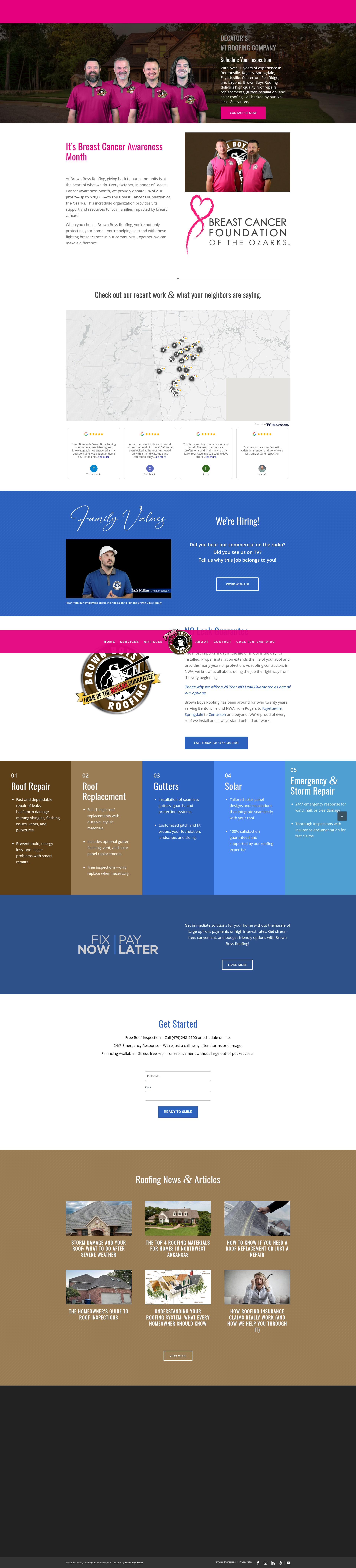 Screenshot of brownboysroofing.com