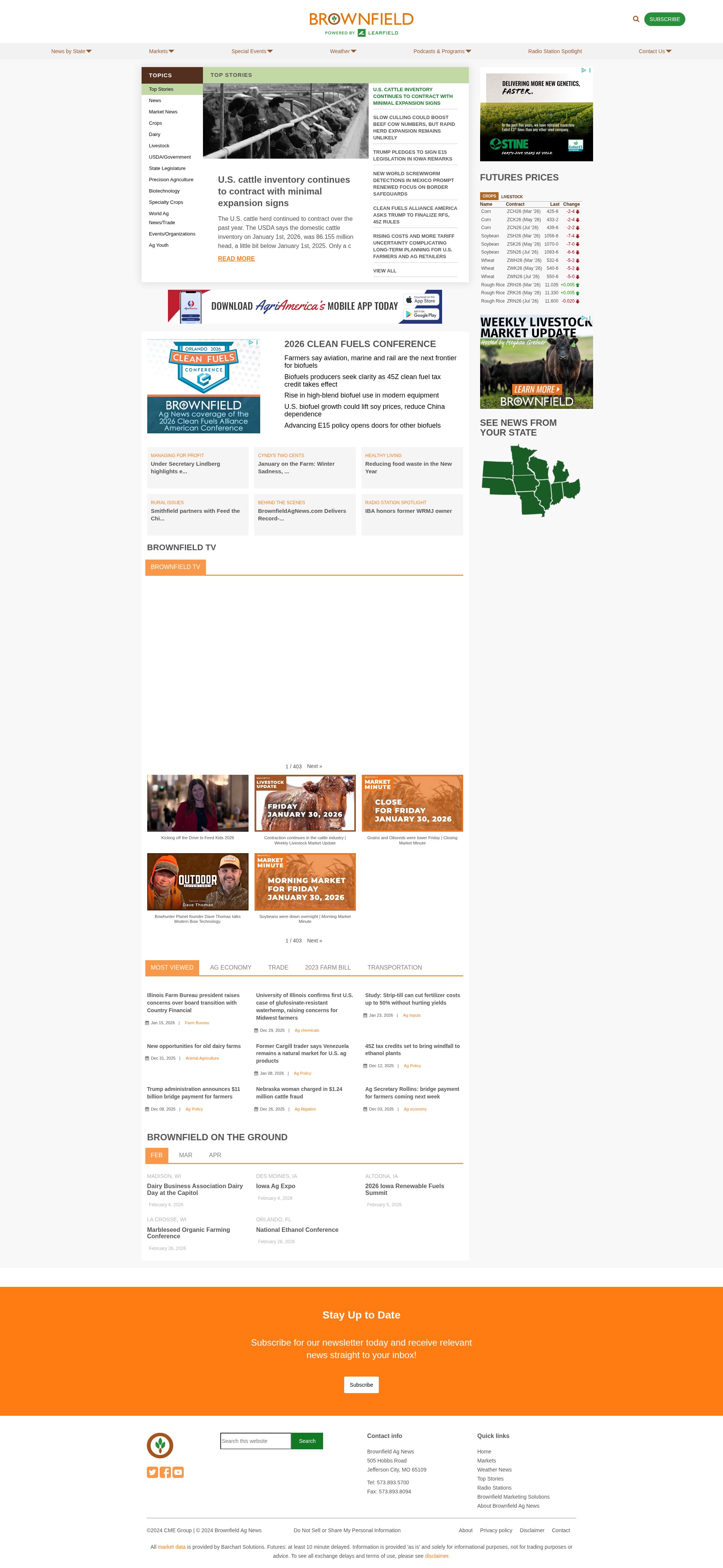 Screenshot of brownfieldagnews.com