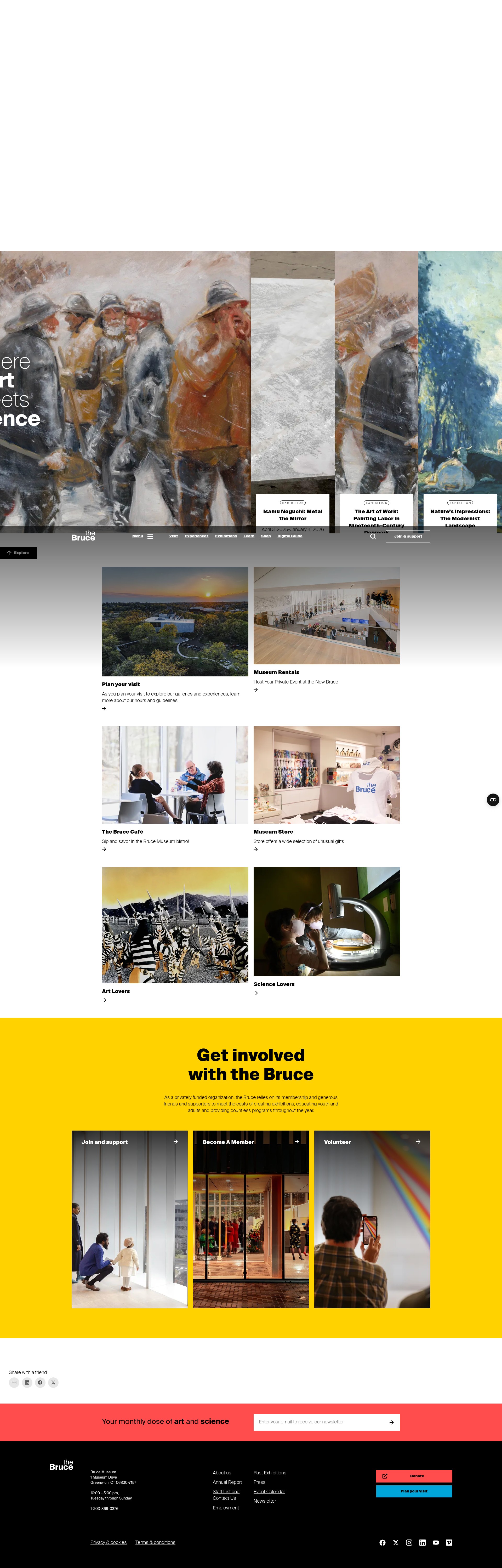 Screenshot of brucemuseum.org