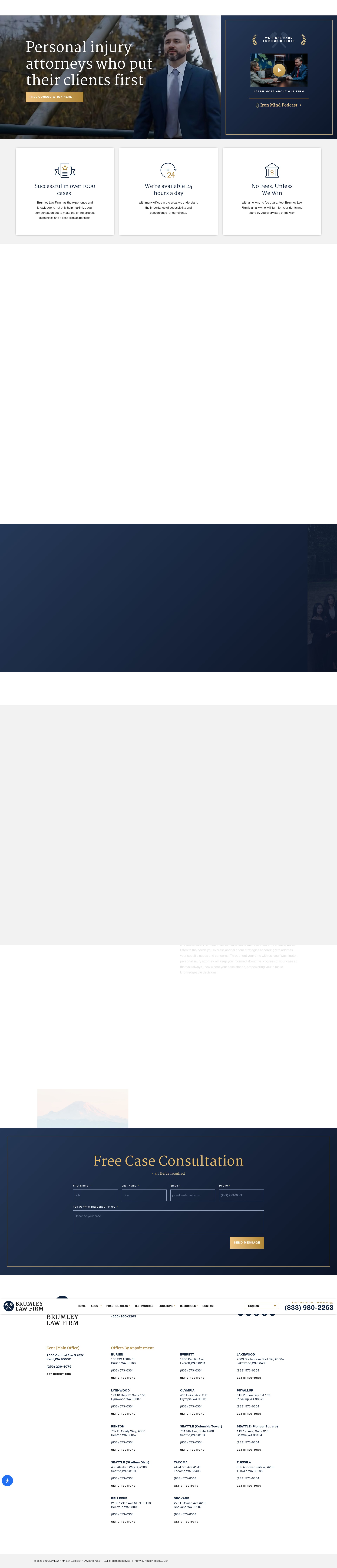 Screenshot of brumleylawfirm.com