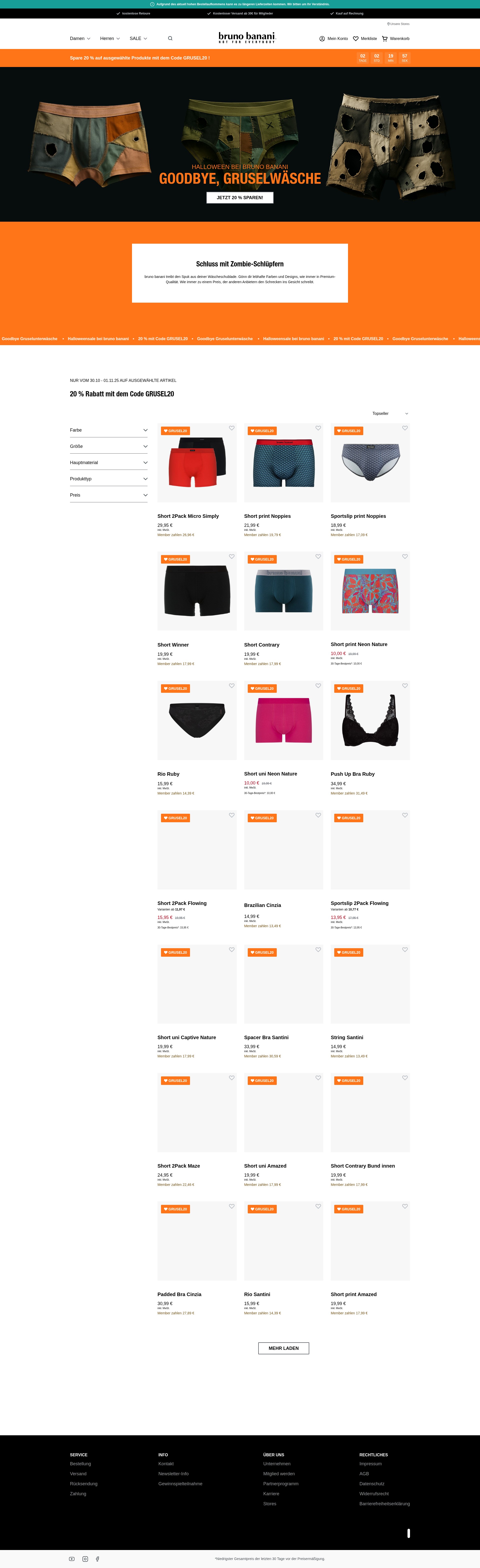 Screenshot of brunobanani.com