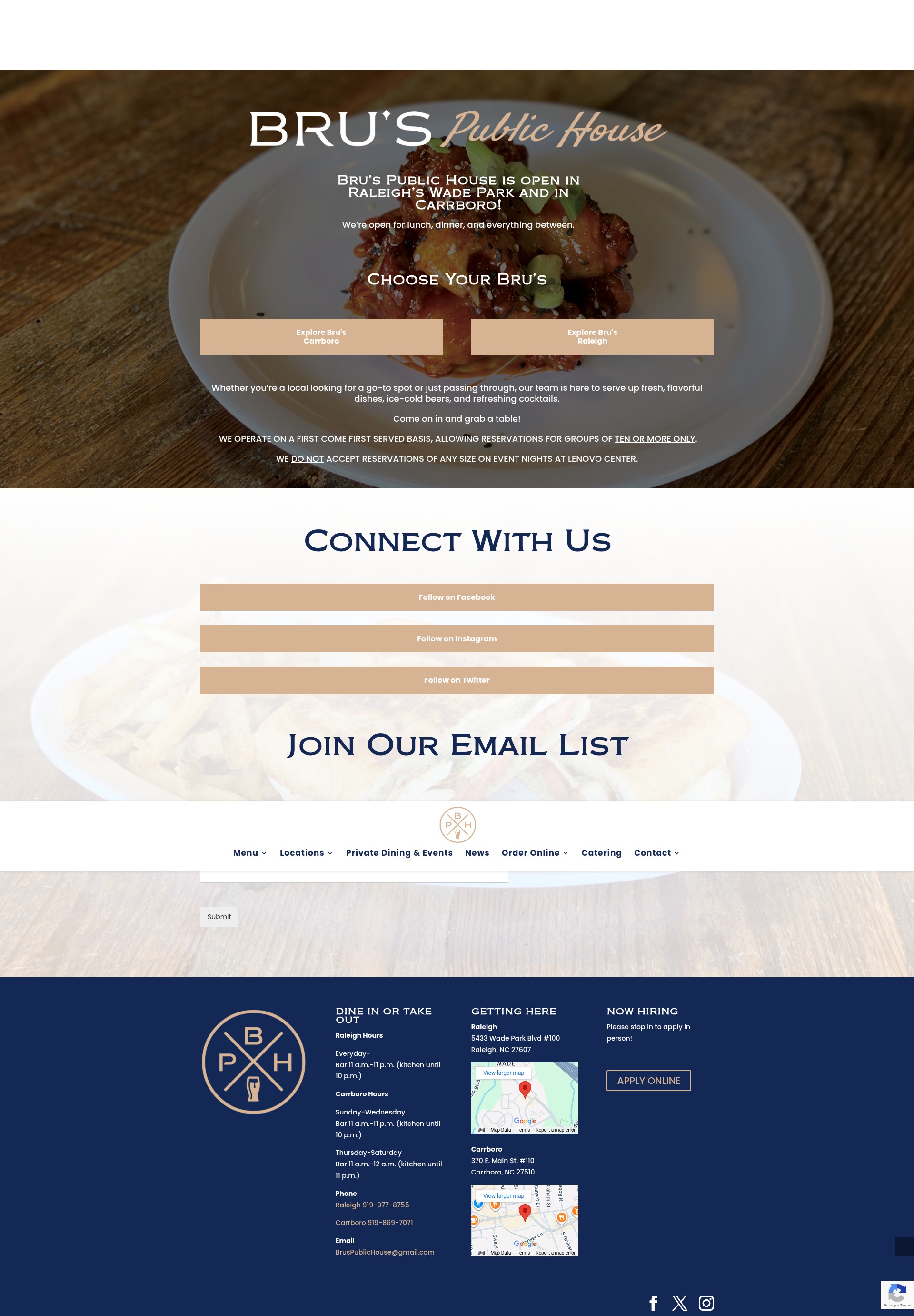 Screenshot of bruspublichouse.com