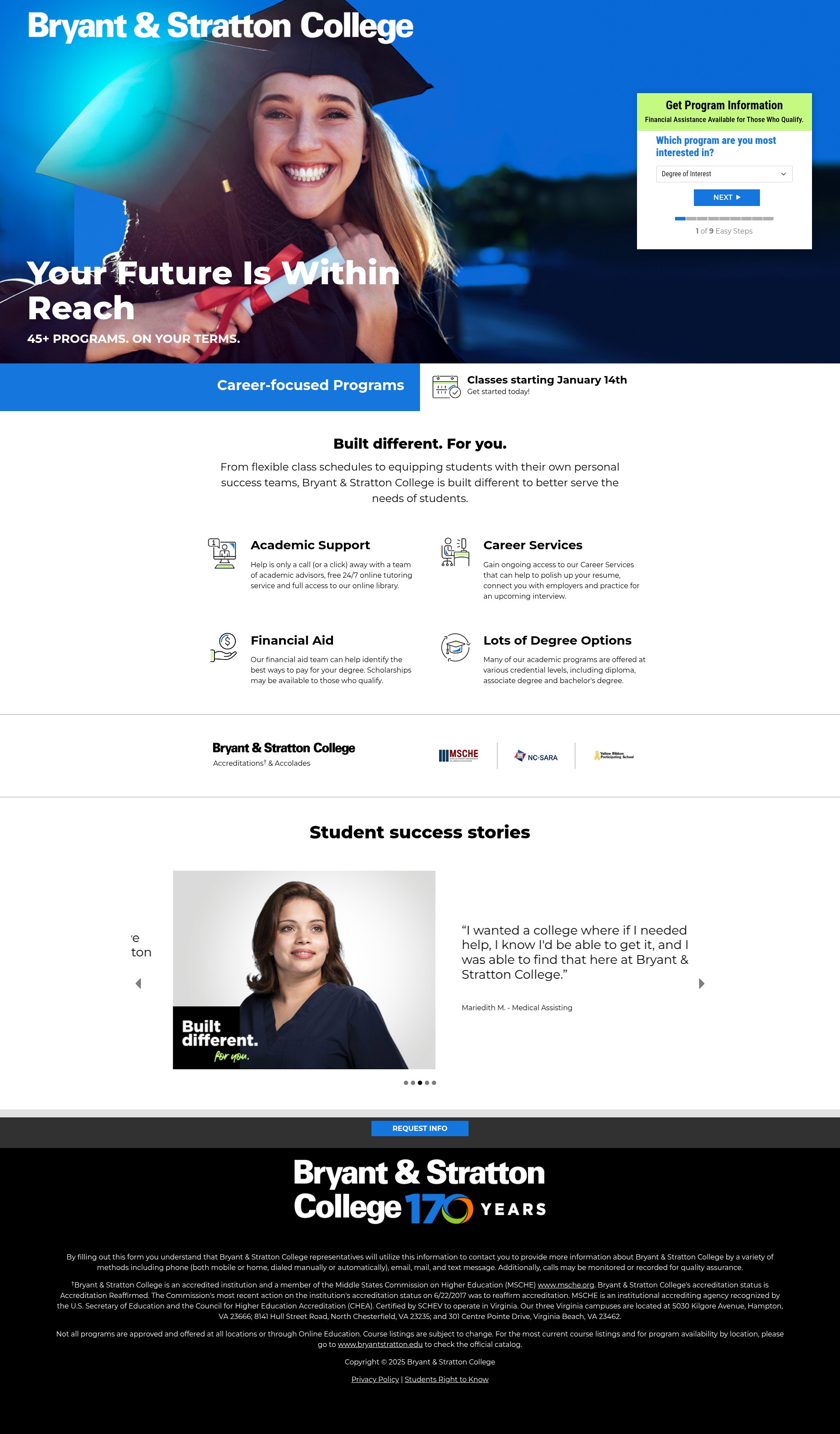 Screenshot of bryantstratton.com