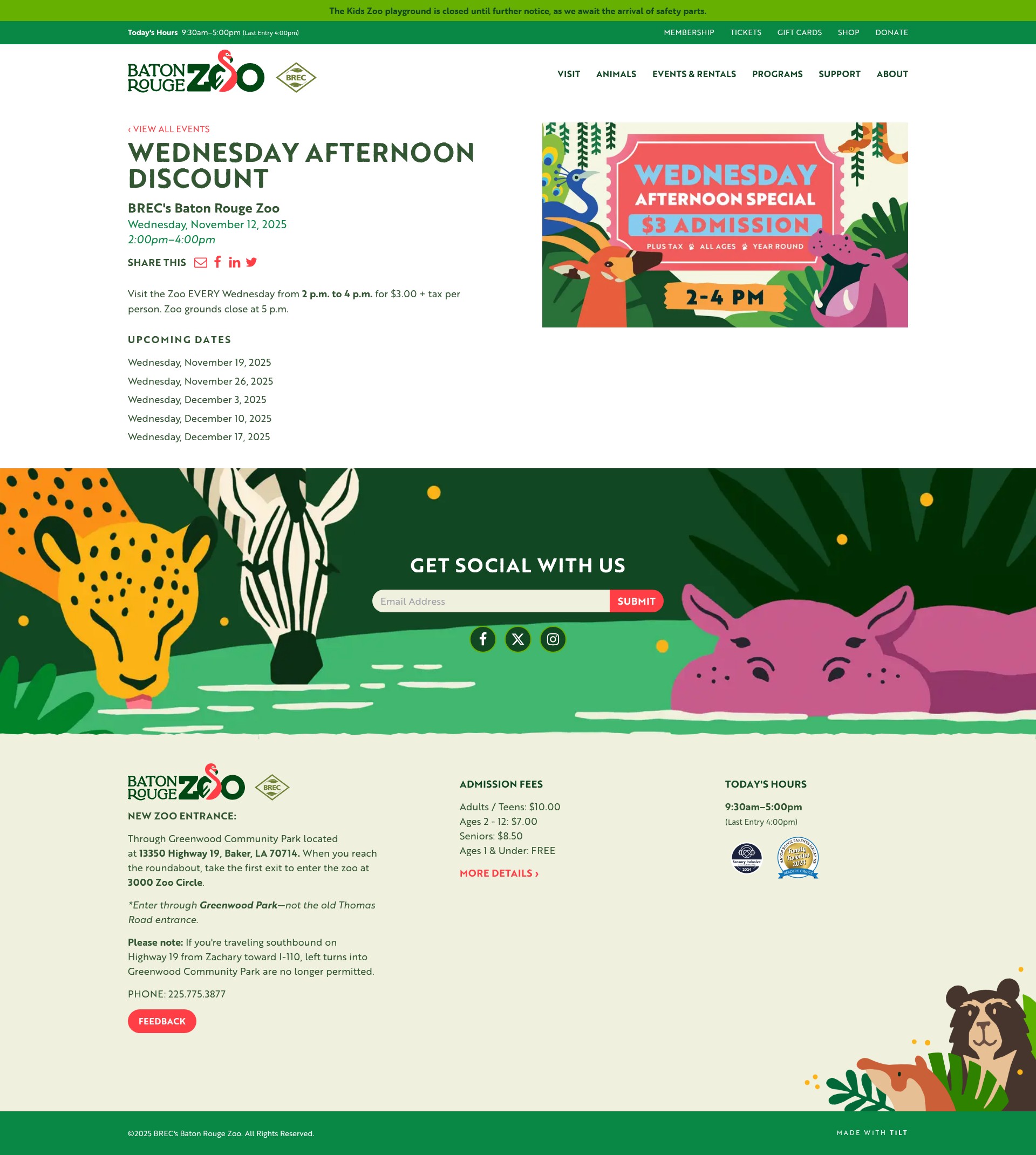 Screenshot of brzoo.org