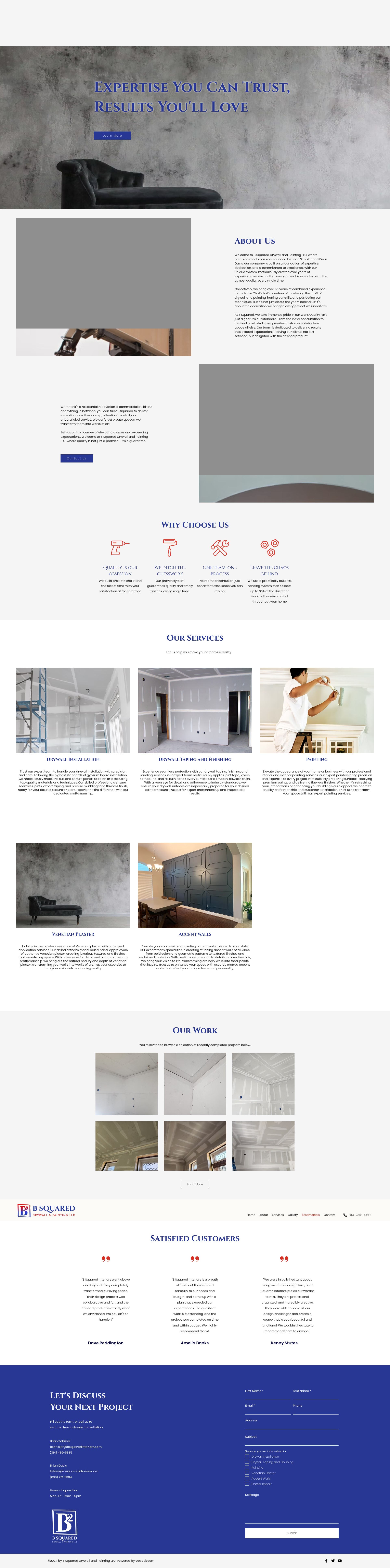 Screenshot of bsquaredinteriors.com