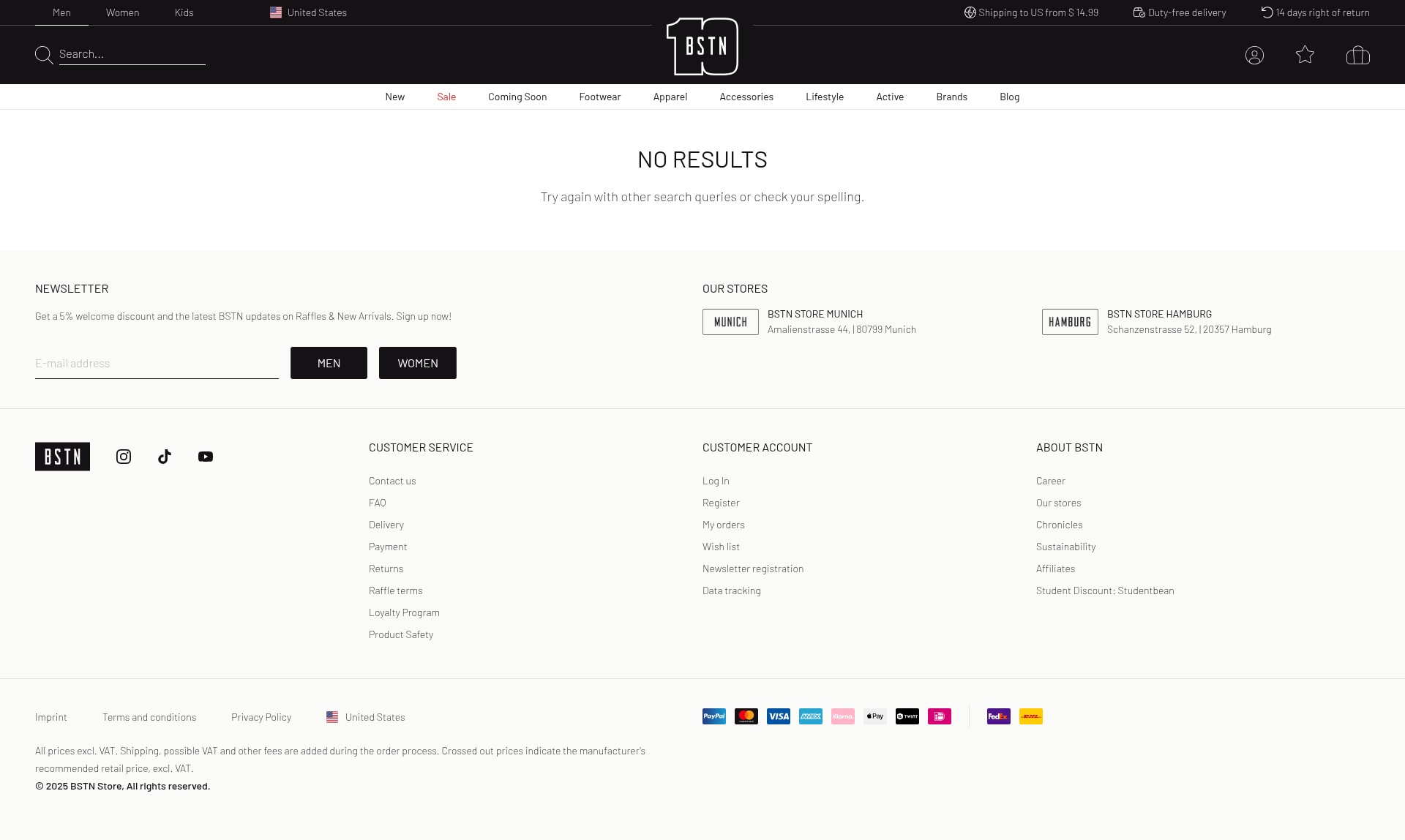 Screenshot of bstn.com