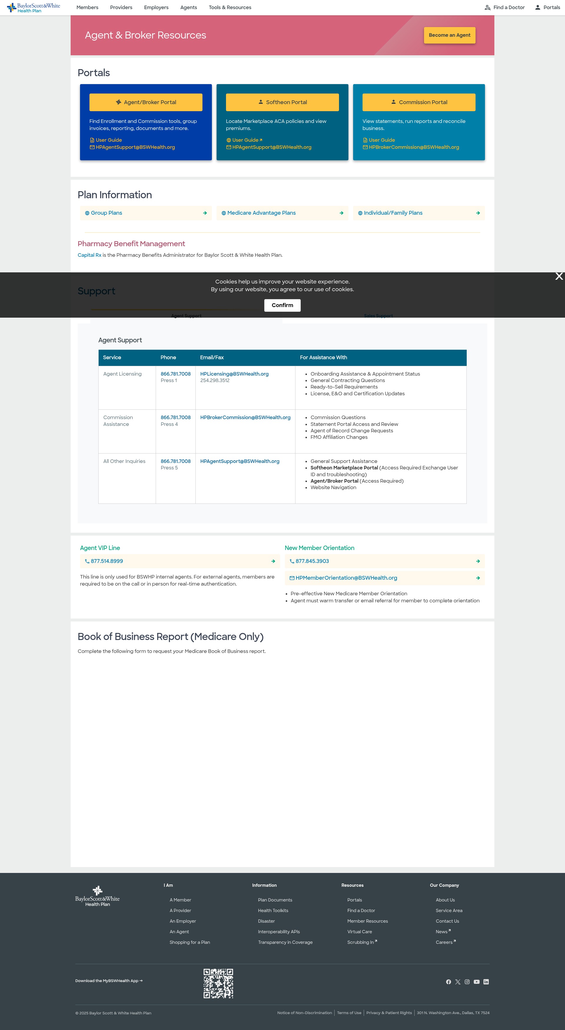 Screenshot of bswhealthplan.com