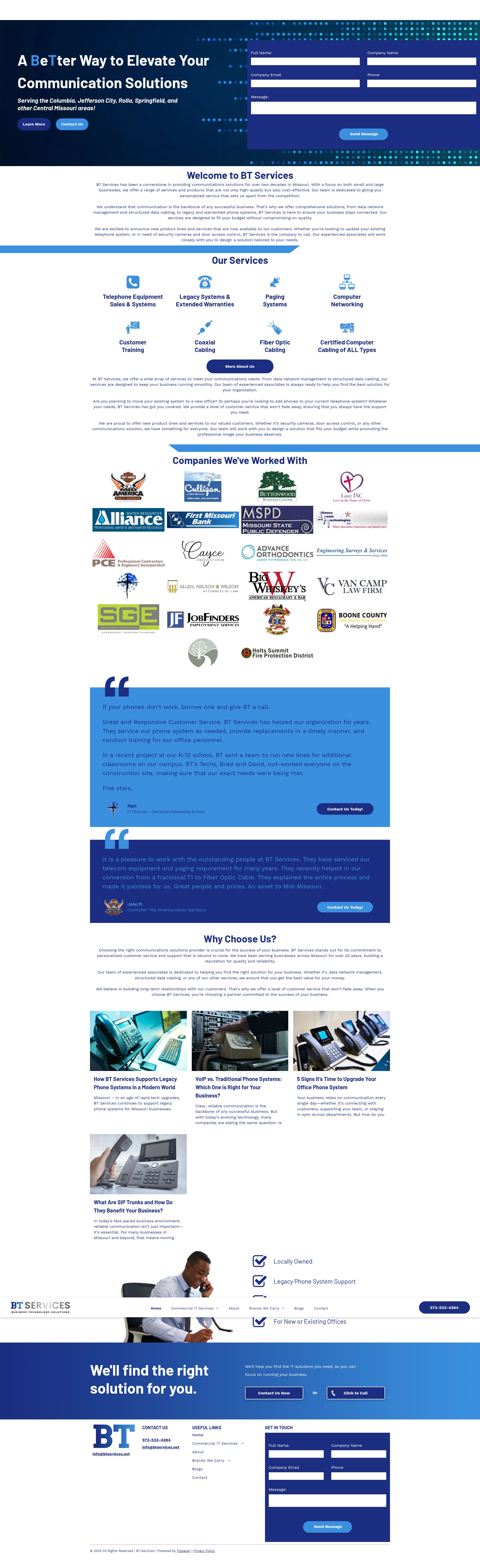 Screenshot of btservices.net