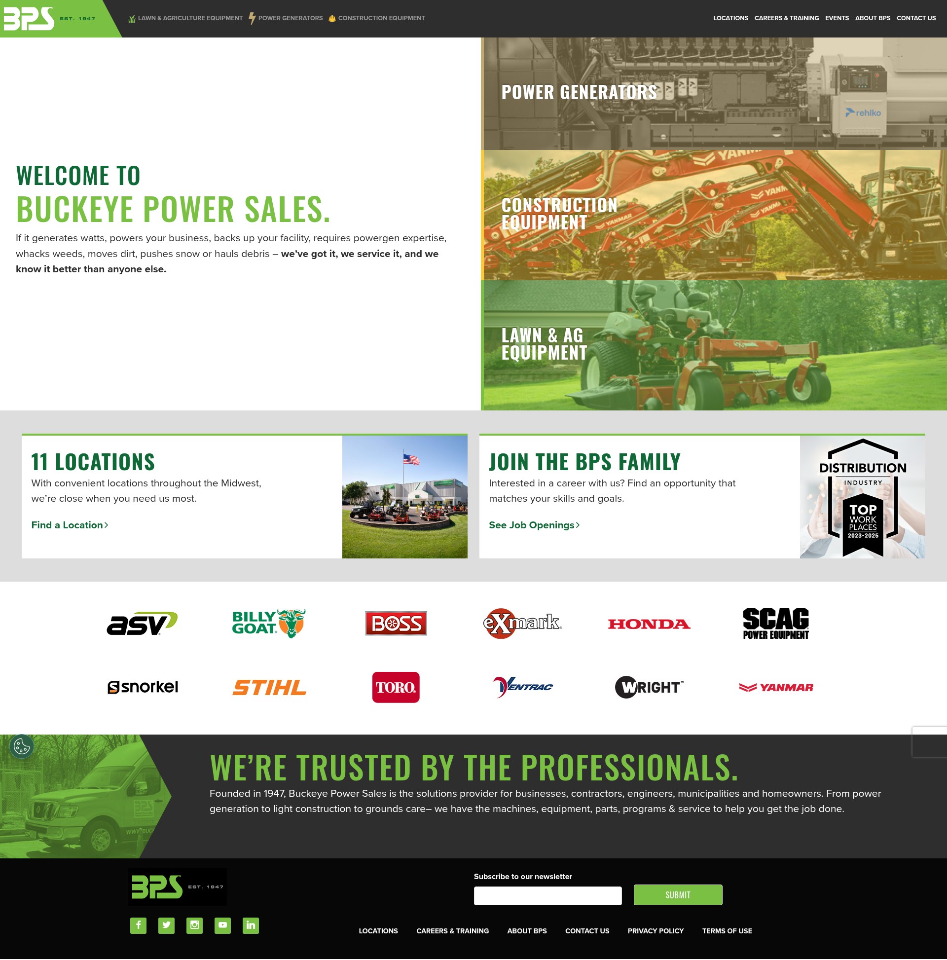 Screenshot of buckeyepowersales.com