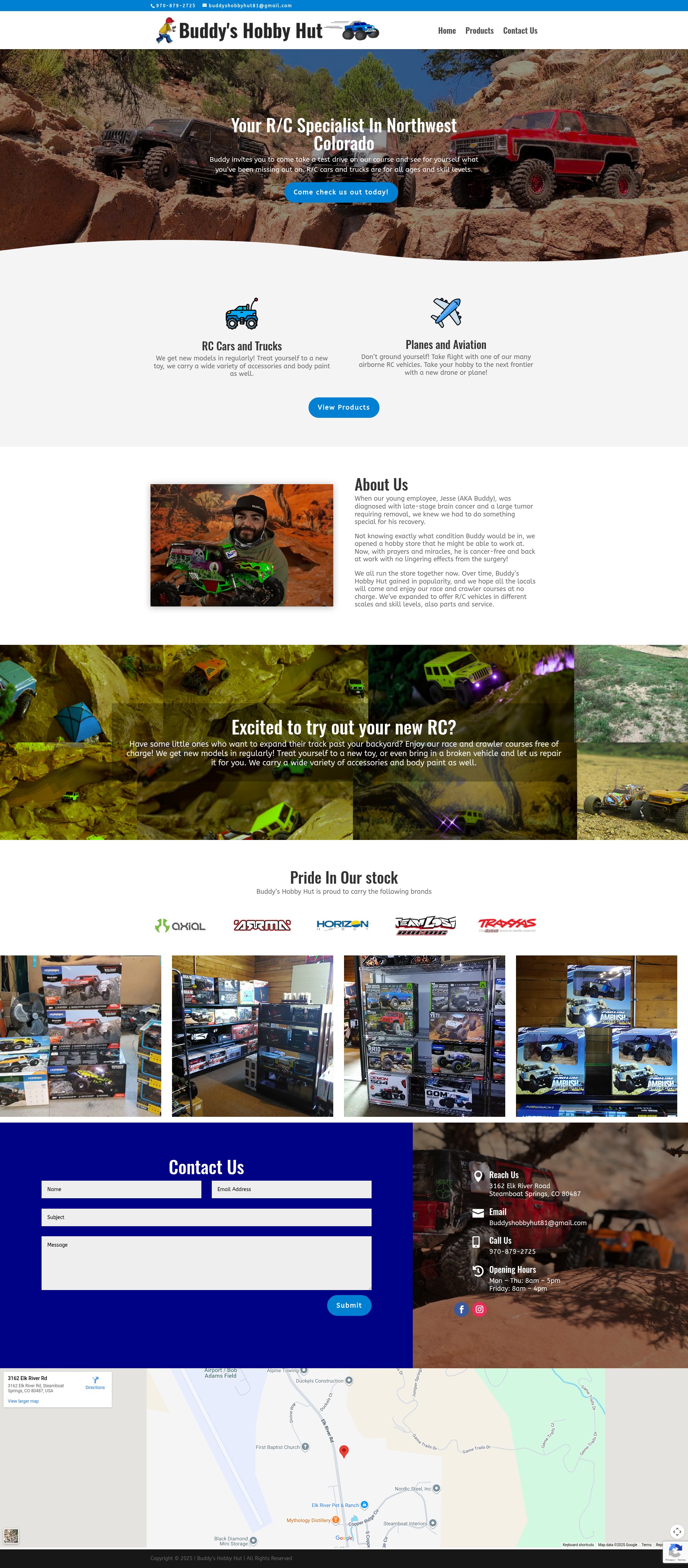 Screenshot of buddyshobbyhut.com