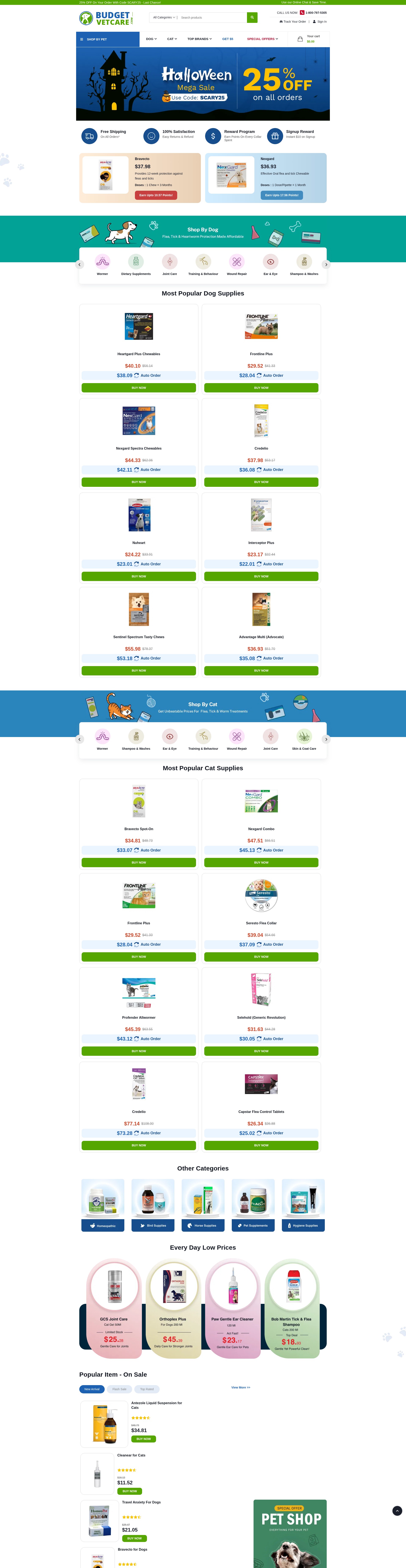 Screenshot of budgetvetcare.com