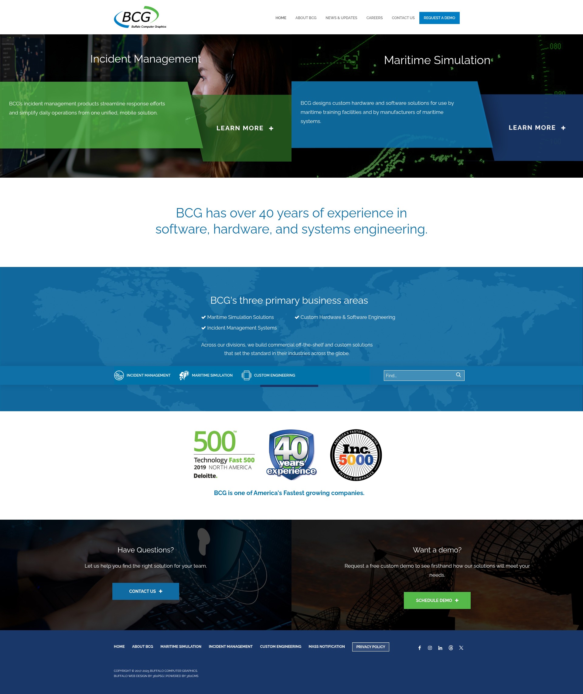 Screenshot of buffalocomputergraphics.com