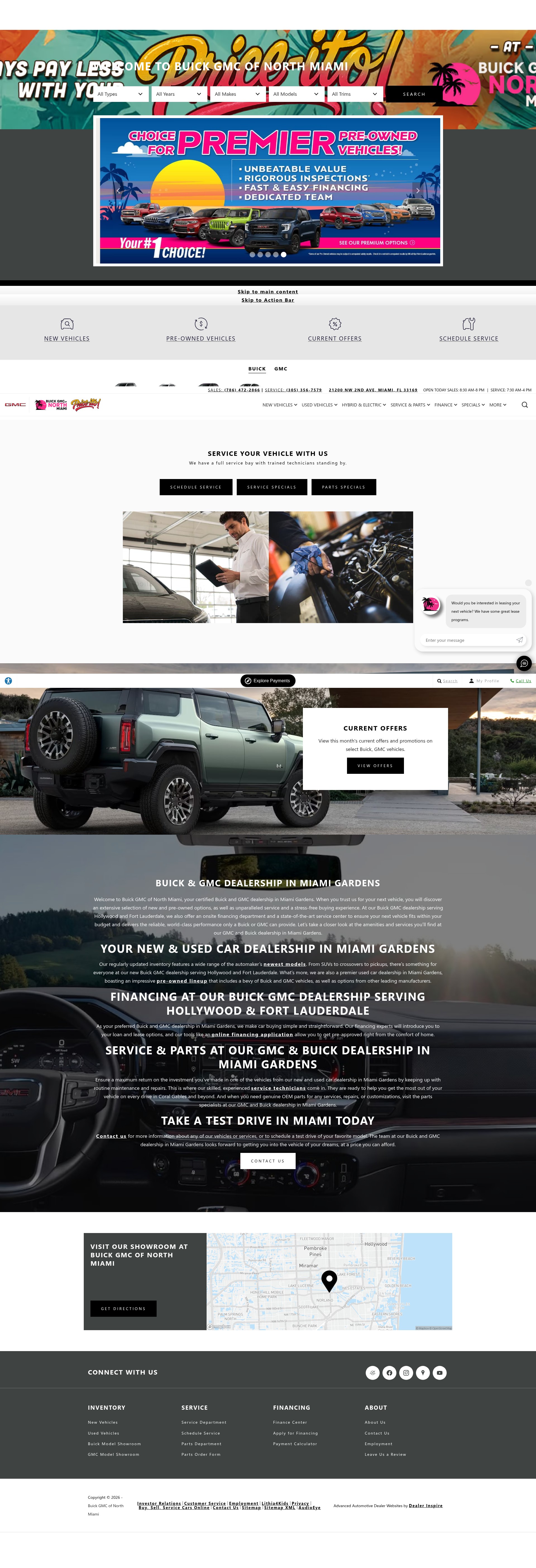 Screenshot of buickgmcofnorthmiami.com