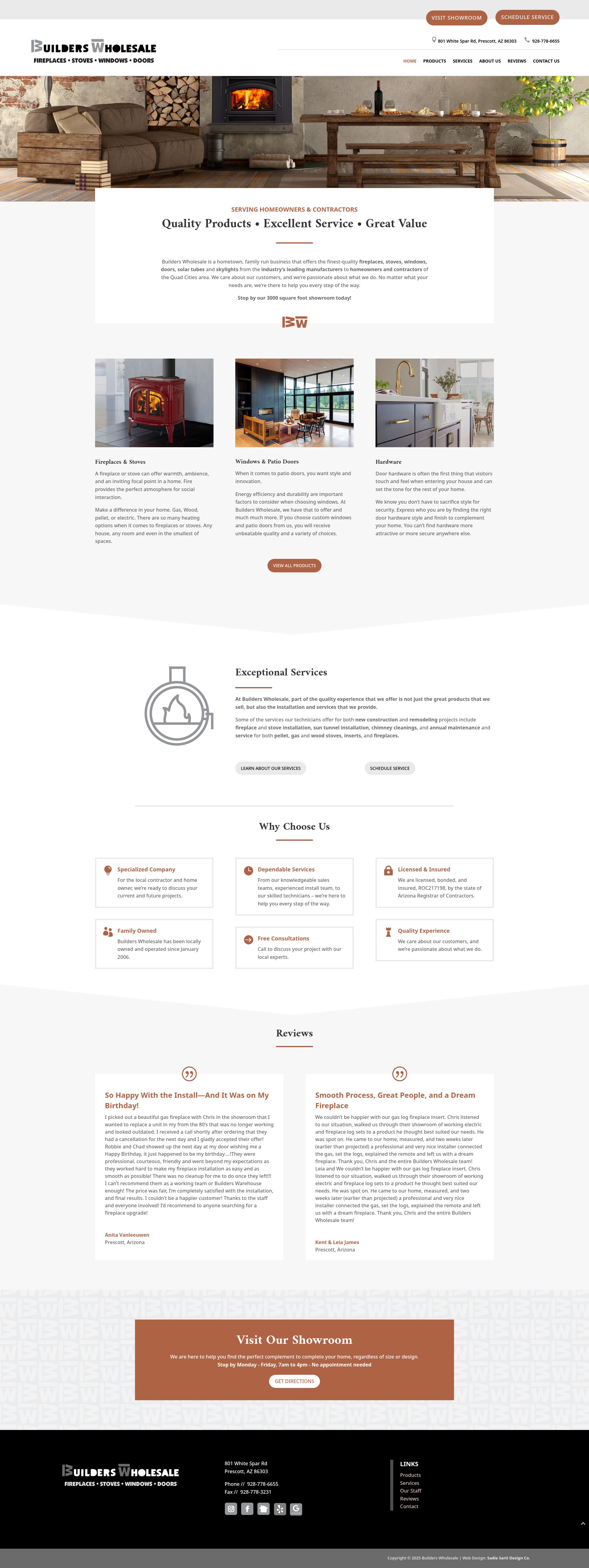 Screenshot of buildersprescott.com