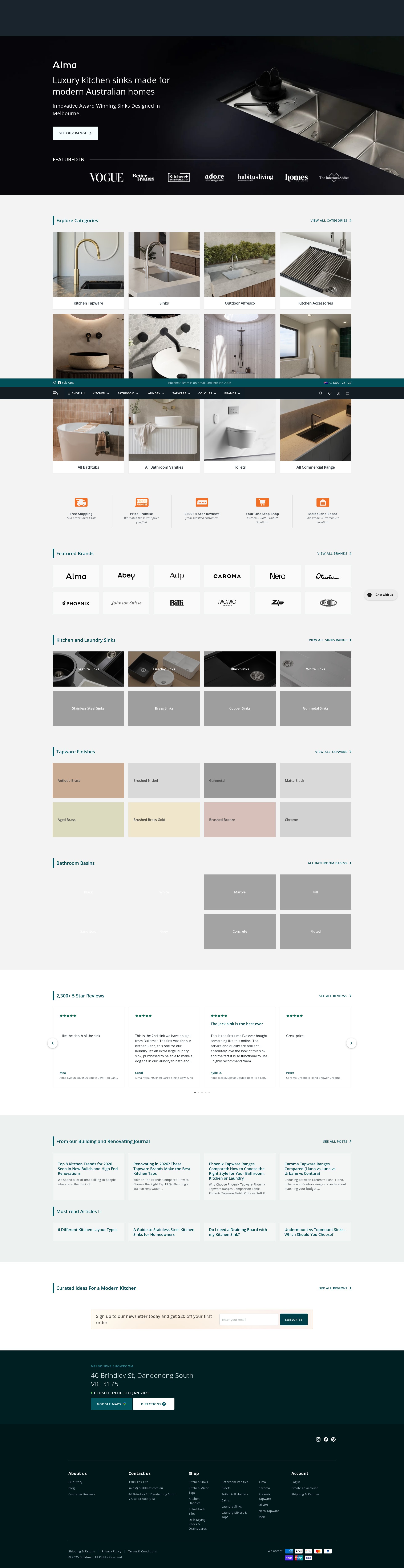 Screenshot of buildmat.com.au