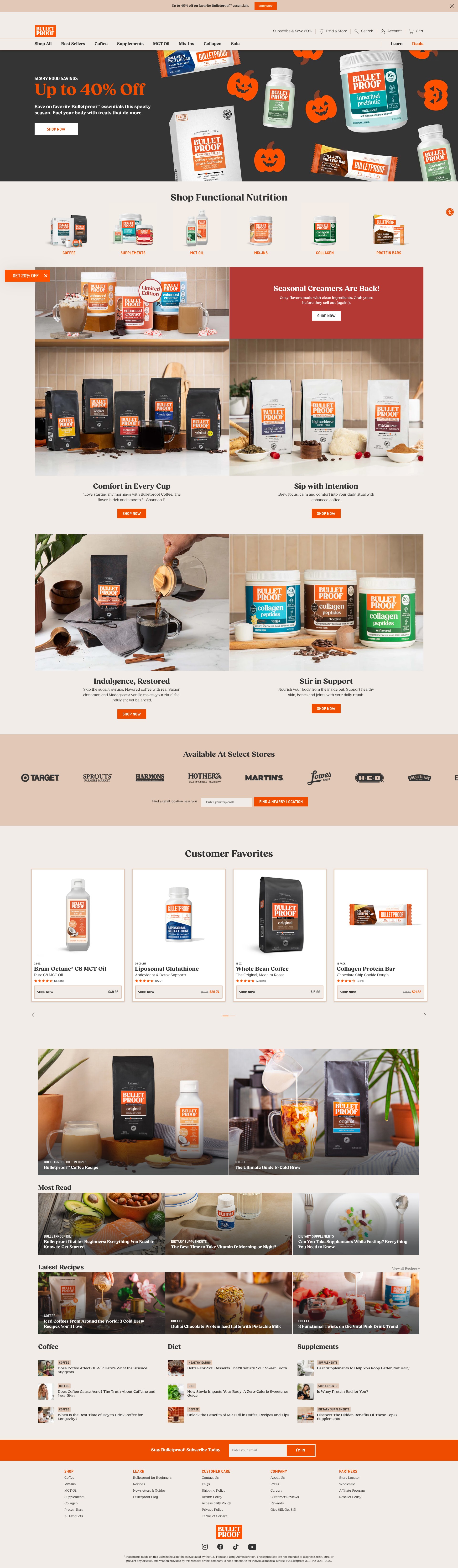 Screenshot of bulletproof.com