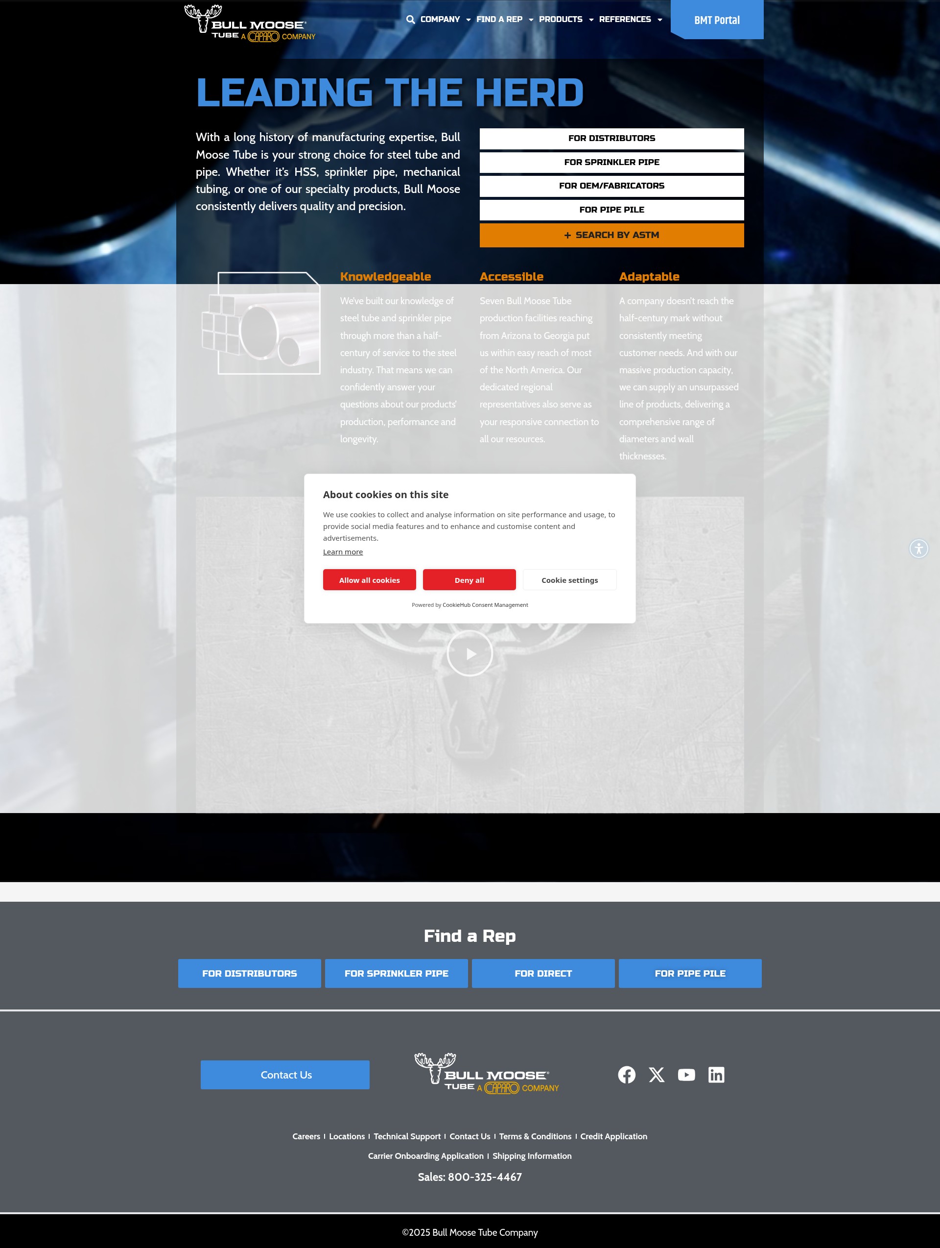 Screenshot of bullmooseindustries.com