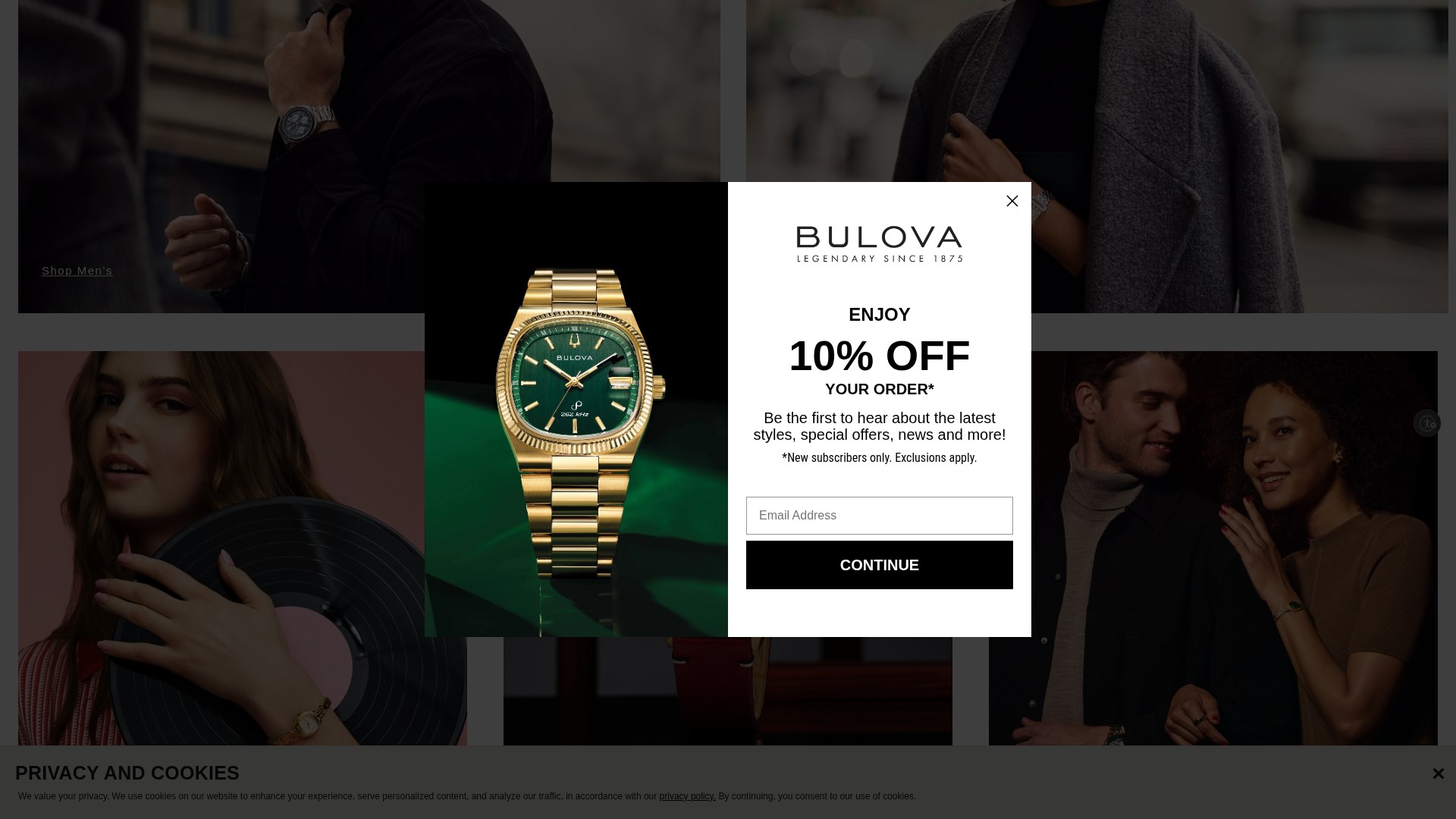 Screenshot of bulova.com
