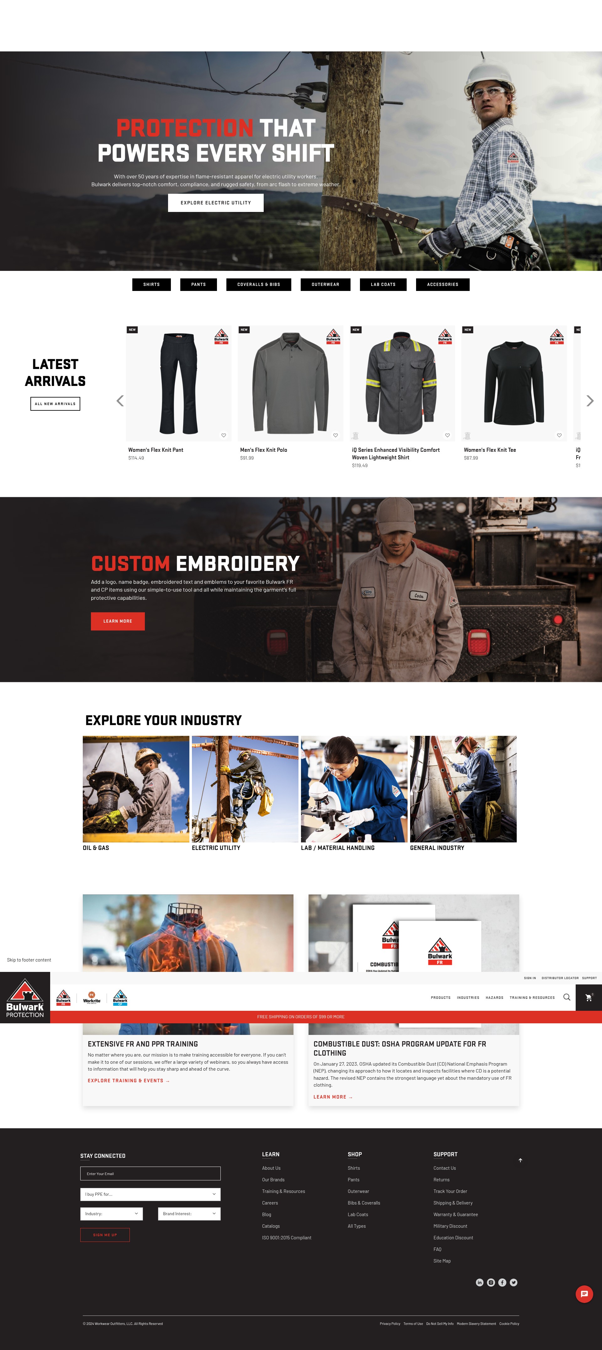 Screenshot of bulwark.com