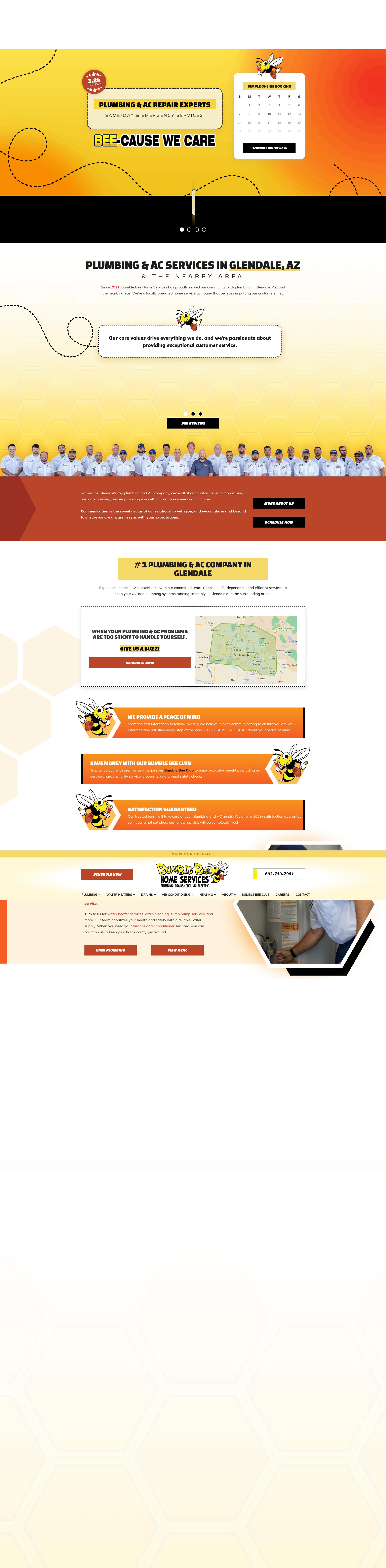 Screenshot of bumblebeeplumbingaz.com