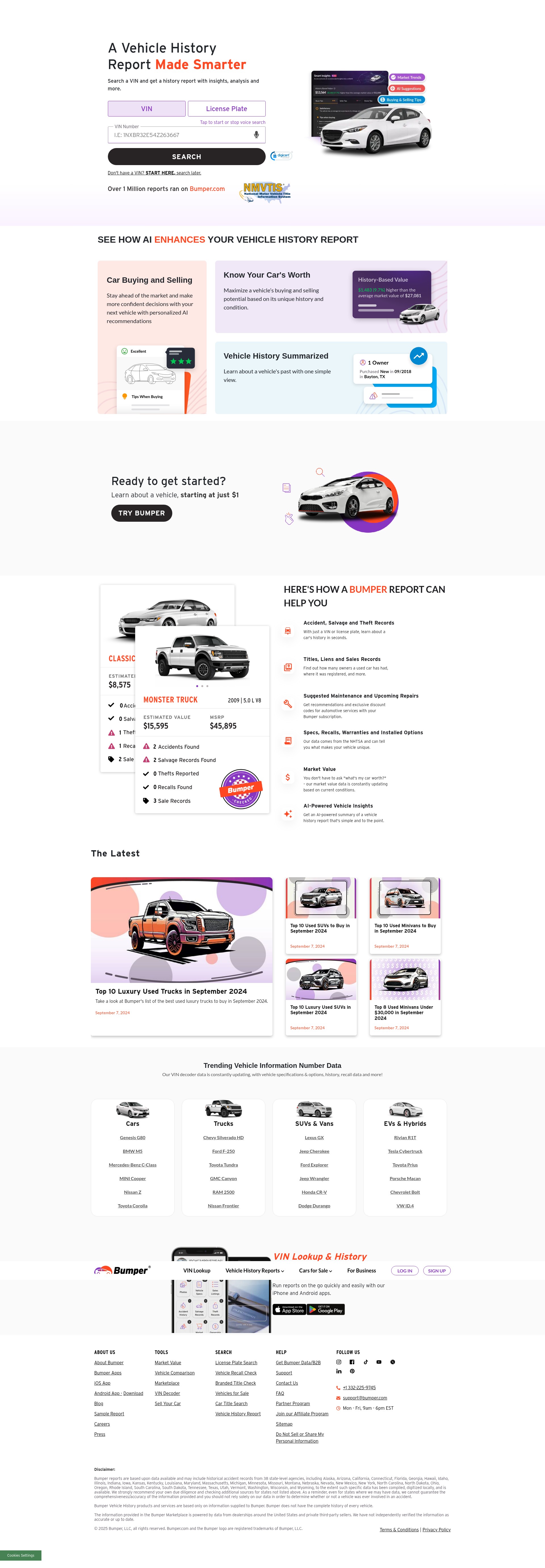 Screenshot of bumper.com