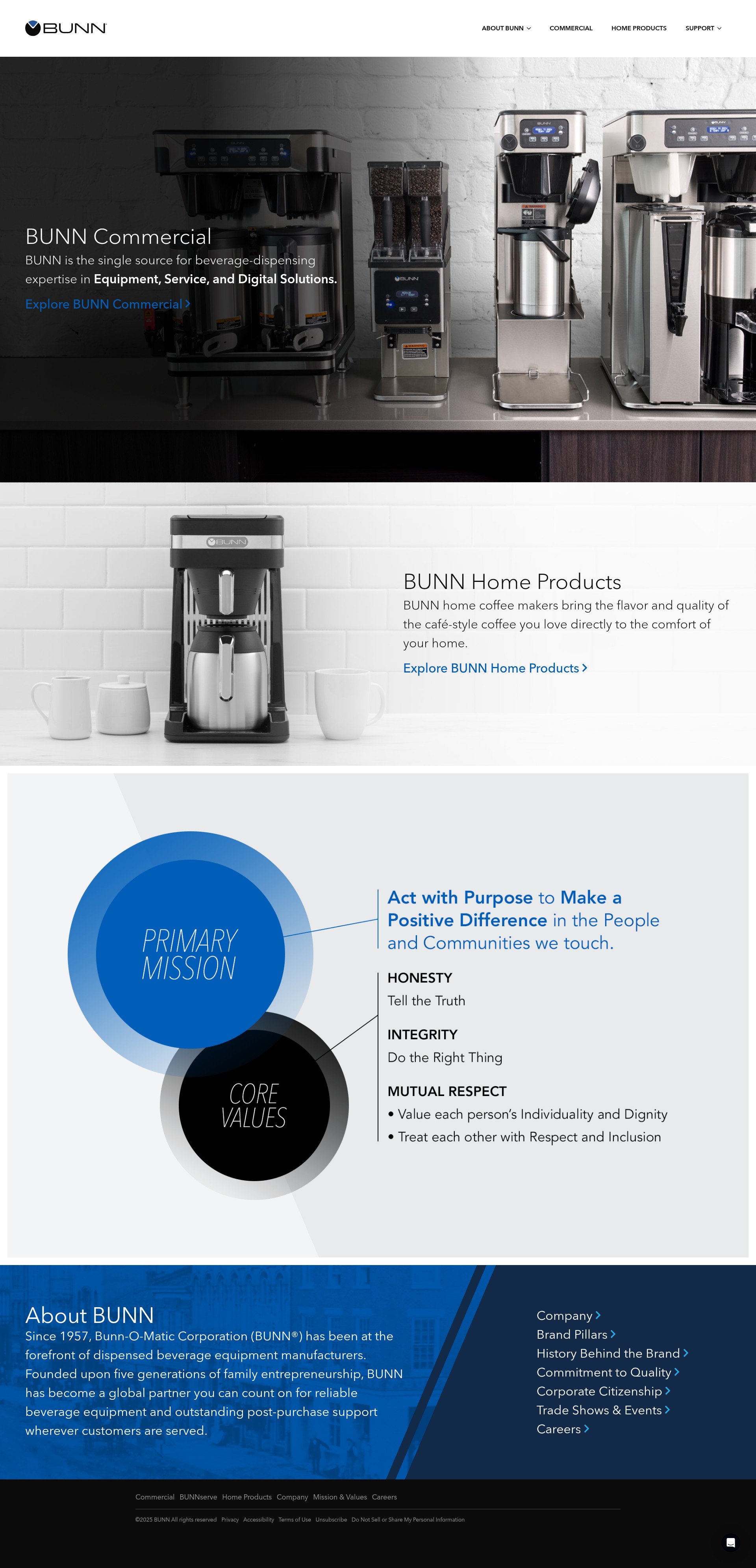 Screenshot of bunn.com
