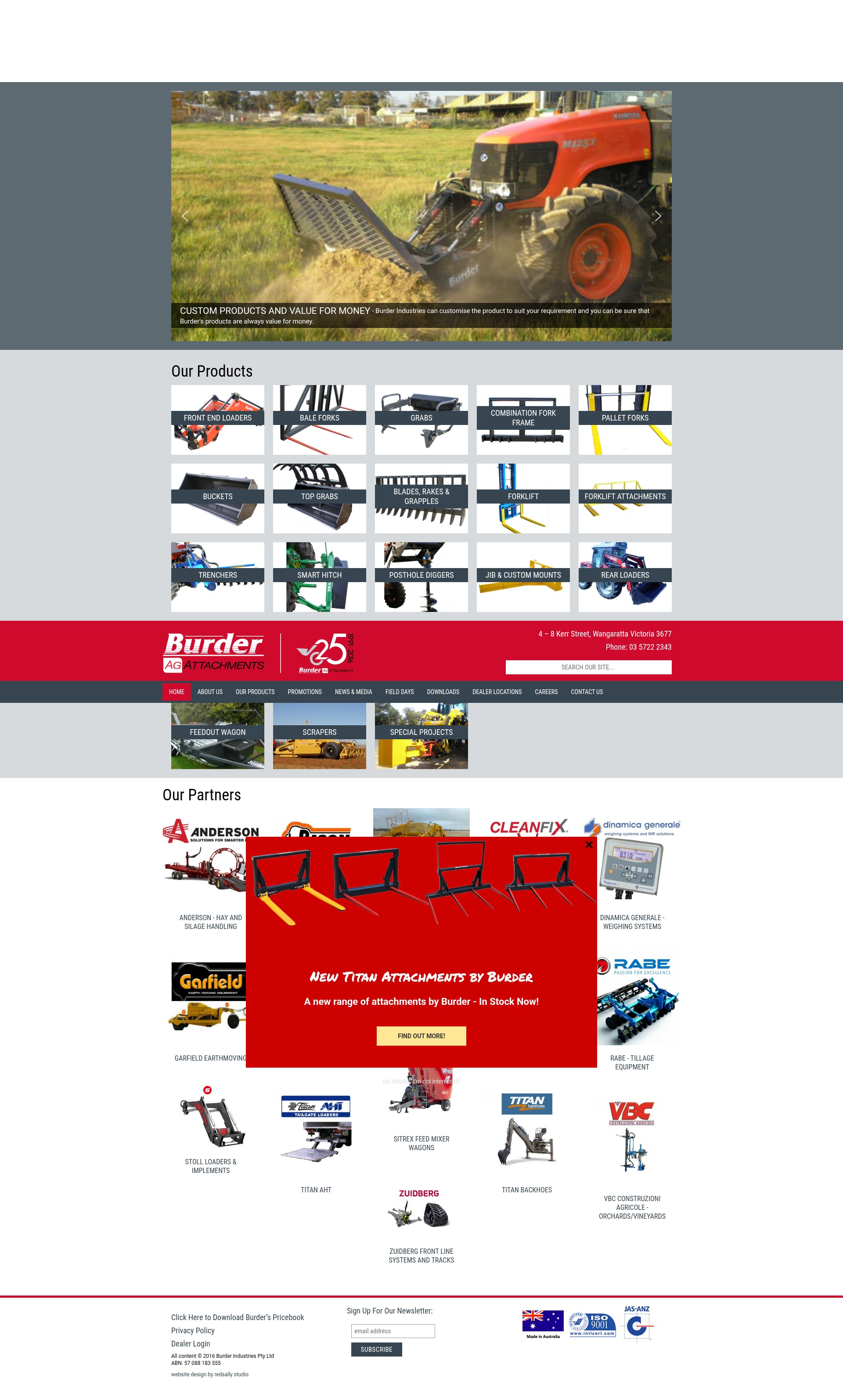 Screenshot of burder.com.au