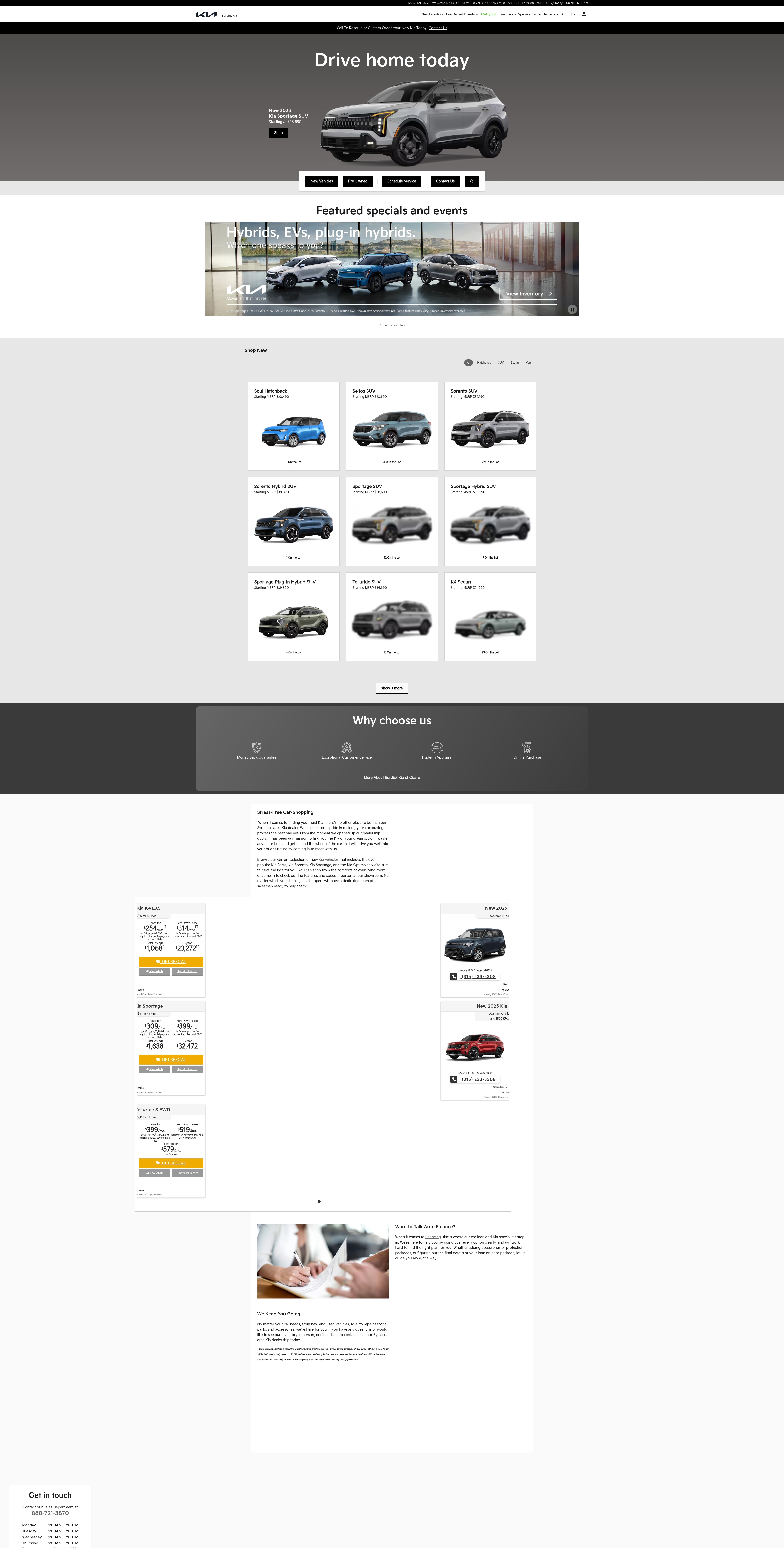 Screenshot of burdickkia.com