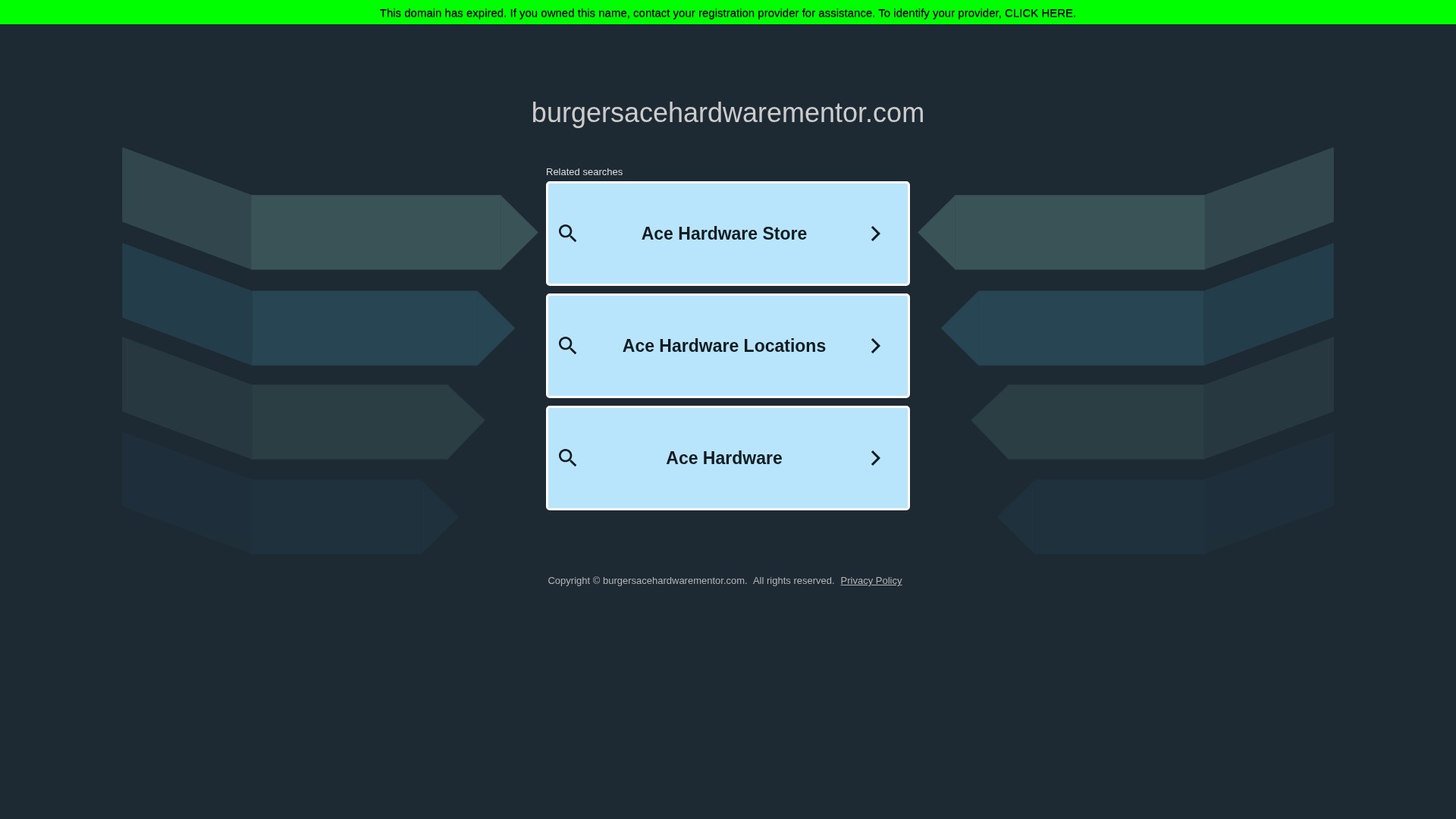 Screenshot of burgersacehardwarementor.com