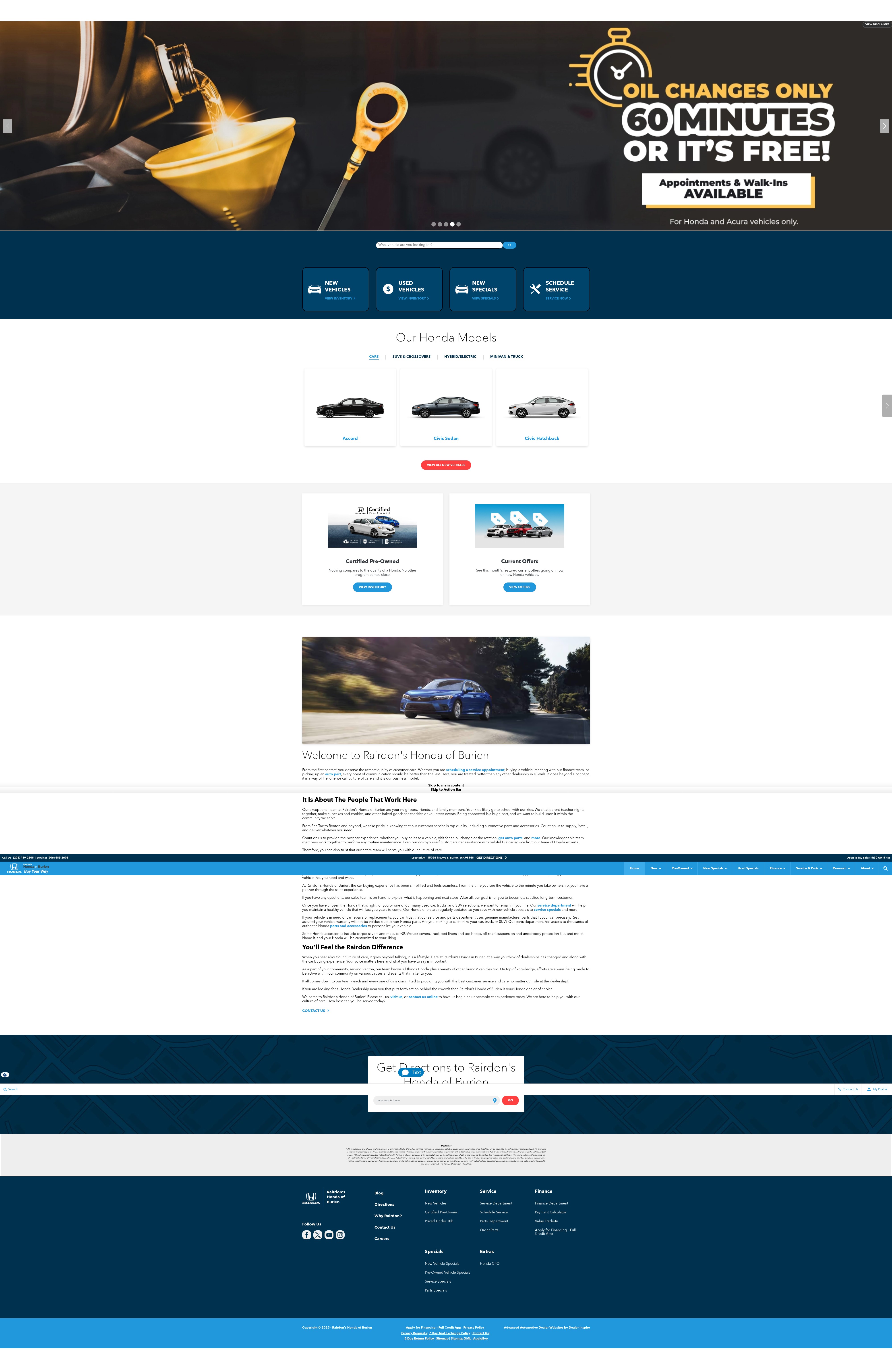 Screenshot of burienhonda.com