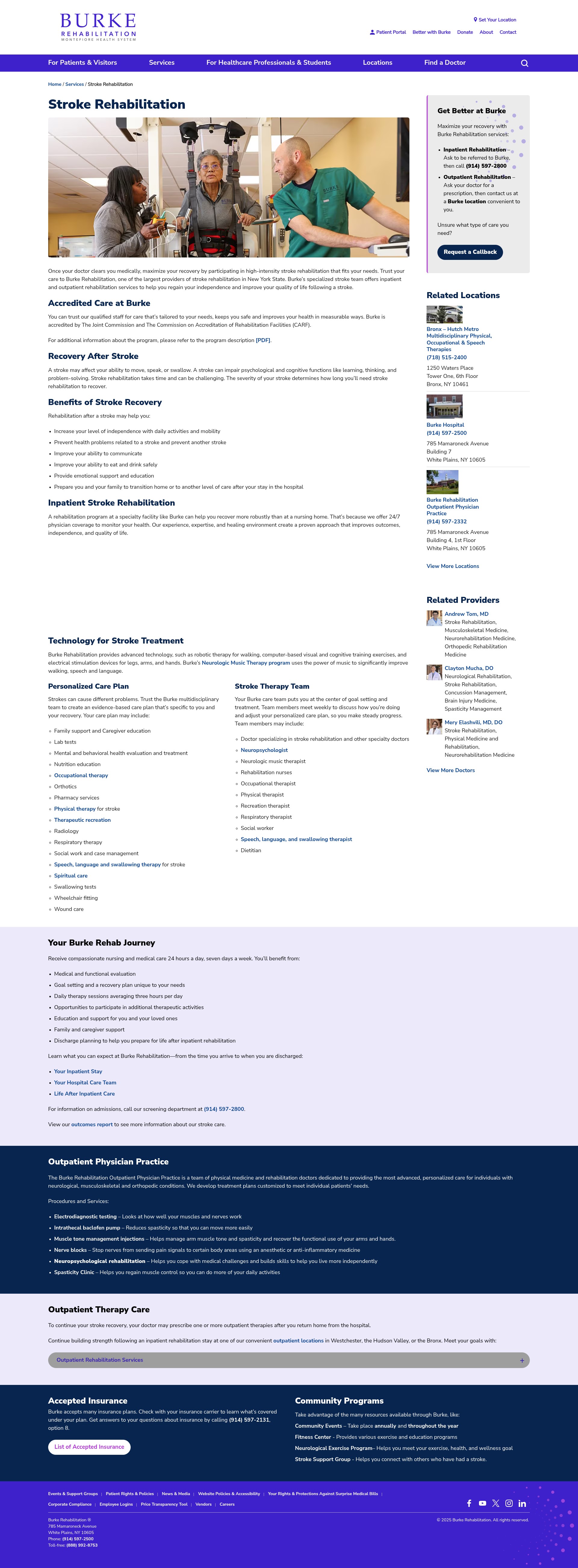 Screenshot of burke.org