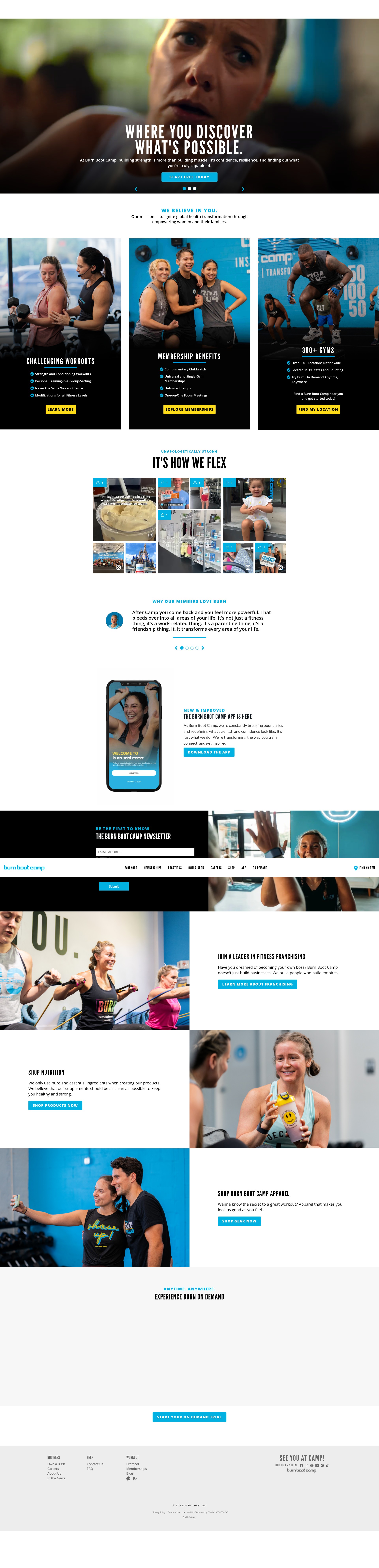Screenshot of burnbootcamp.com