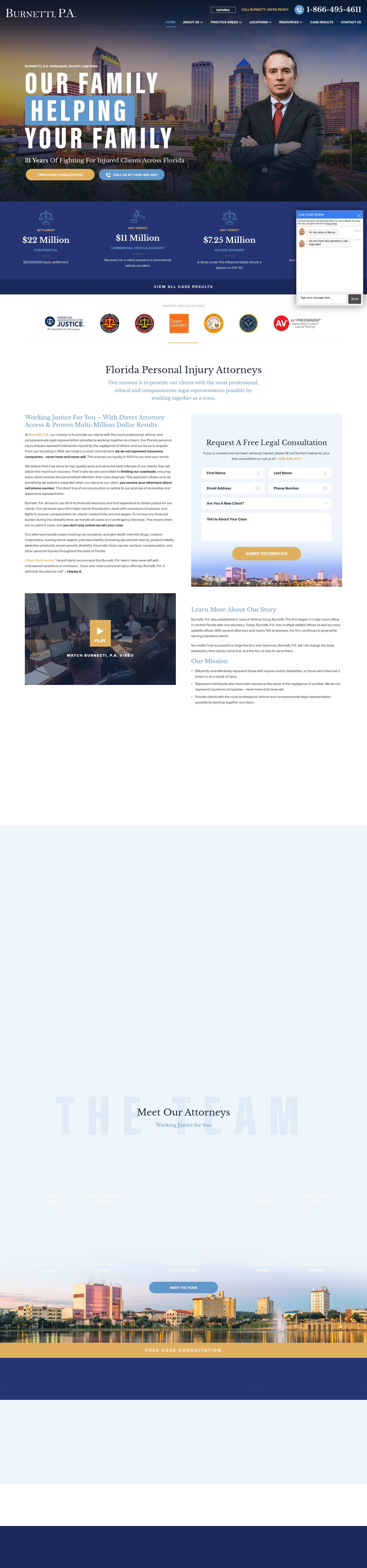 Screenshot of burnetti.com