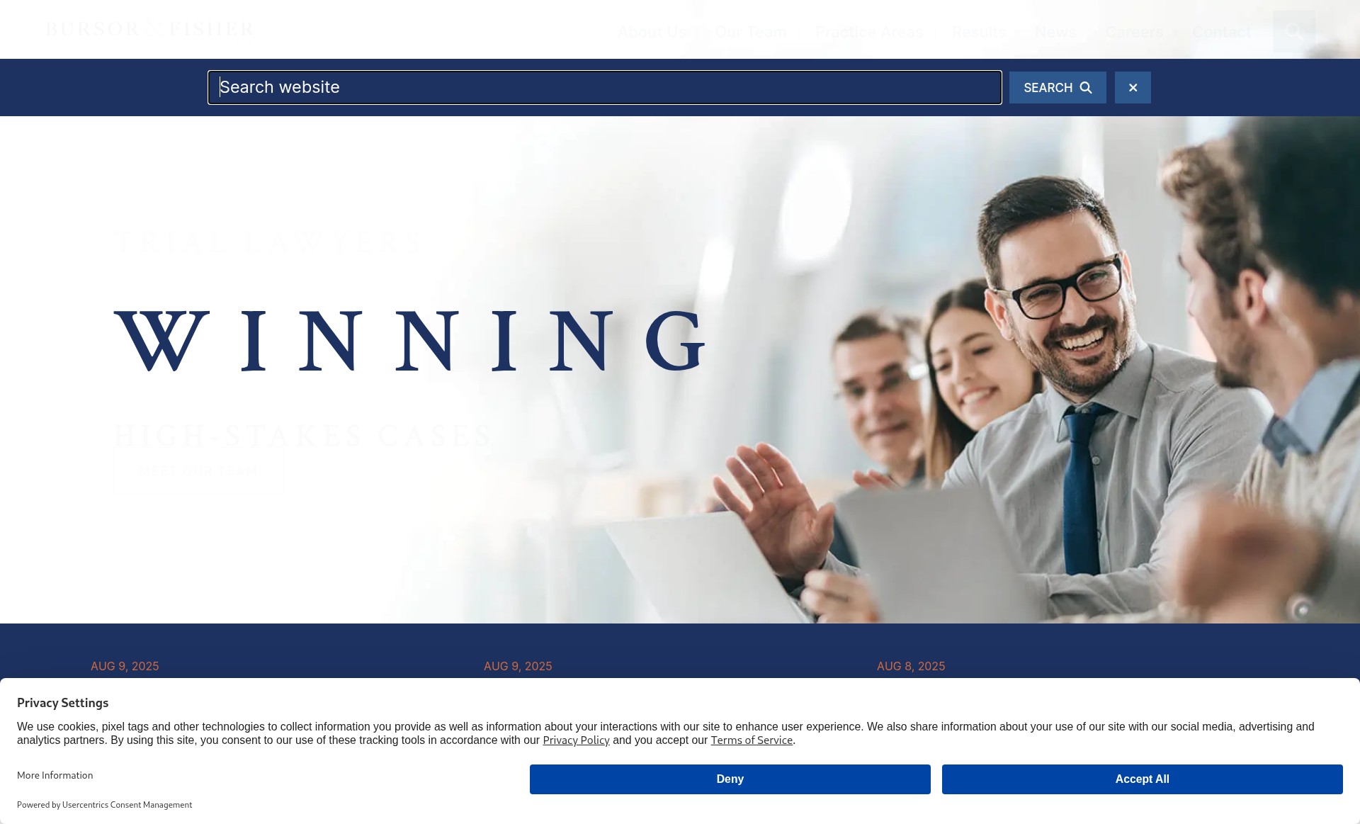 Screenshot of bursor.com