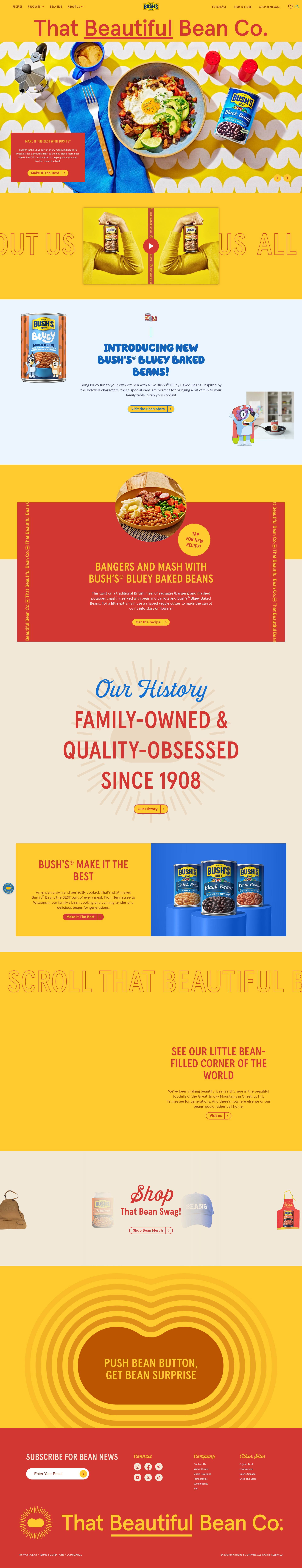 Screenshot of bushbeans.com