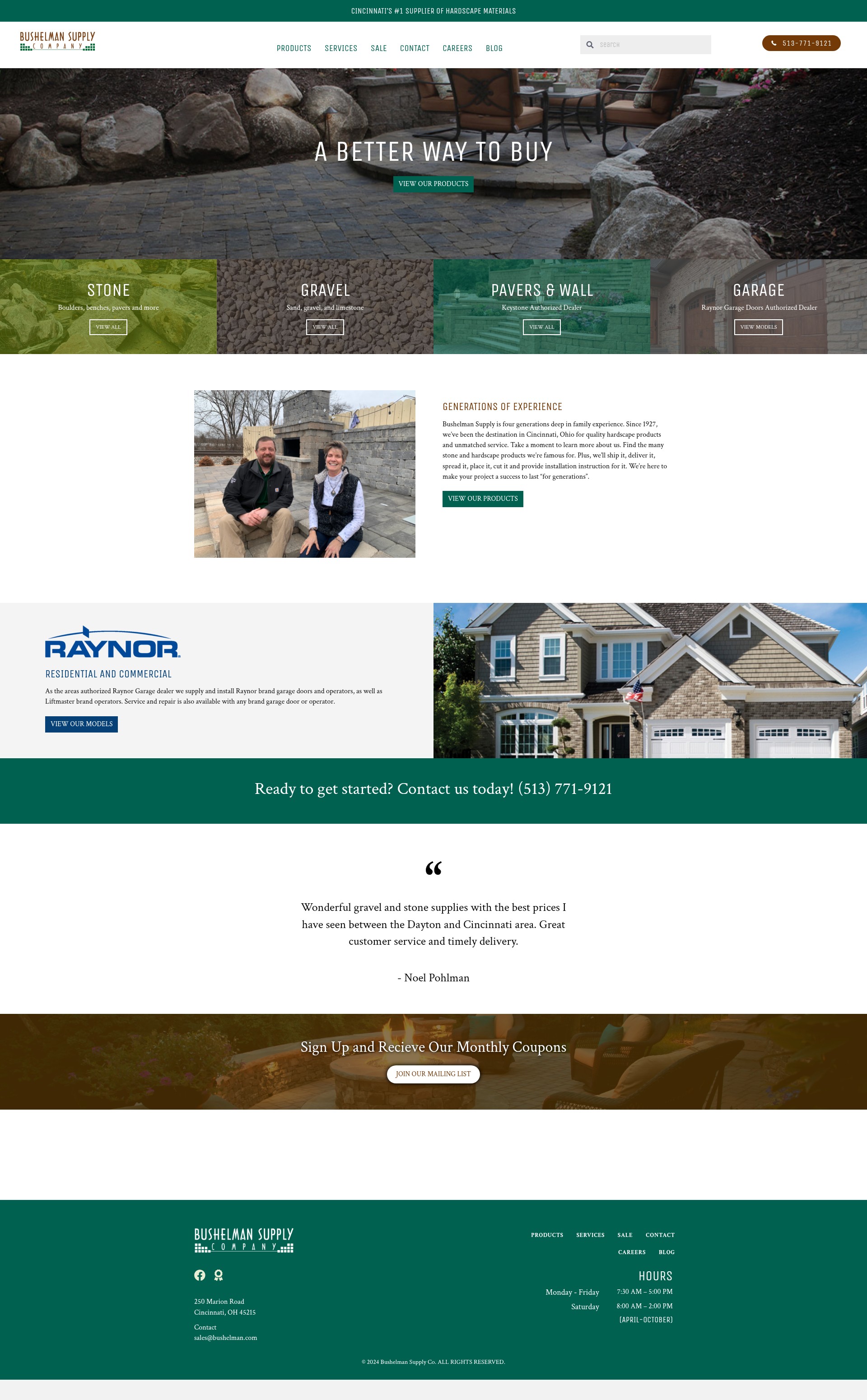 Screenshot of bushelman.com