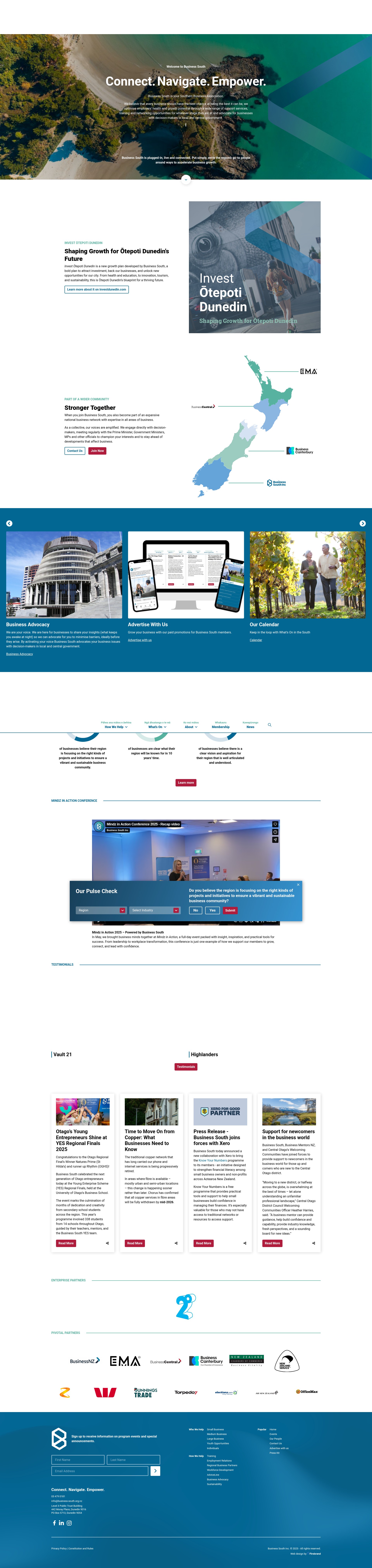 Screenshot of business-south.org.nz