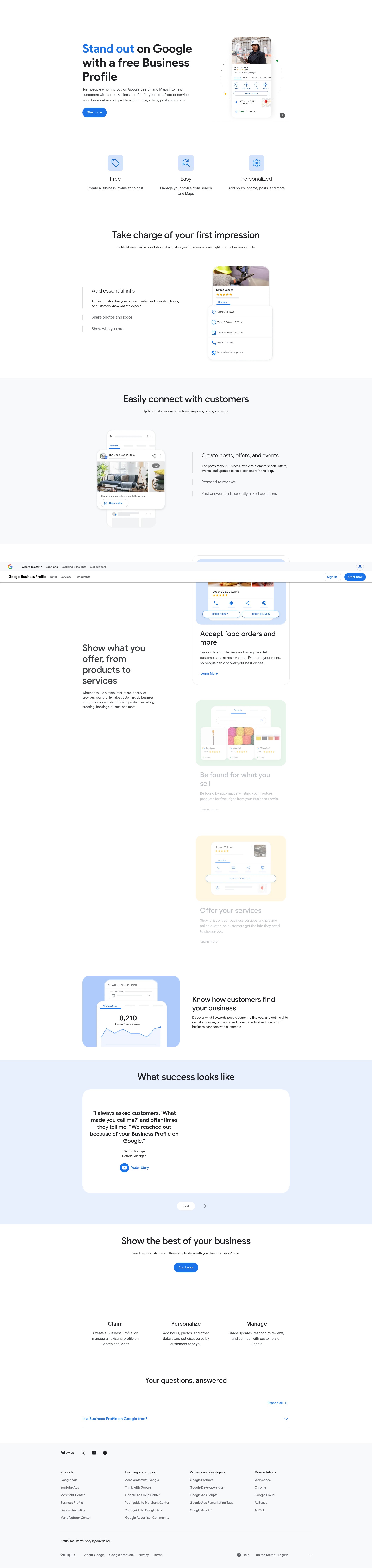 Screenshot of business.site