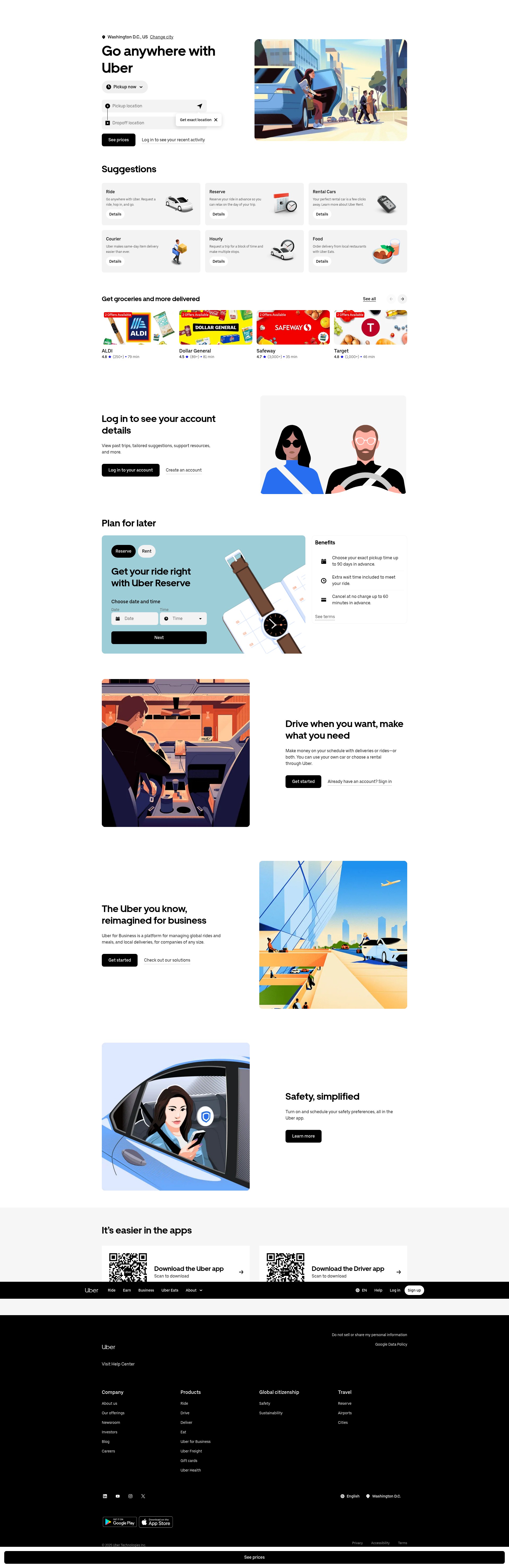 Screenshot of businesses.uber.com