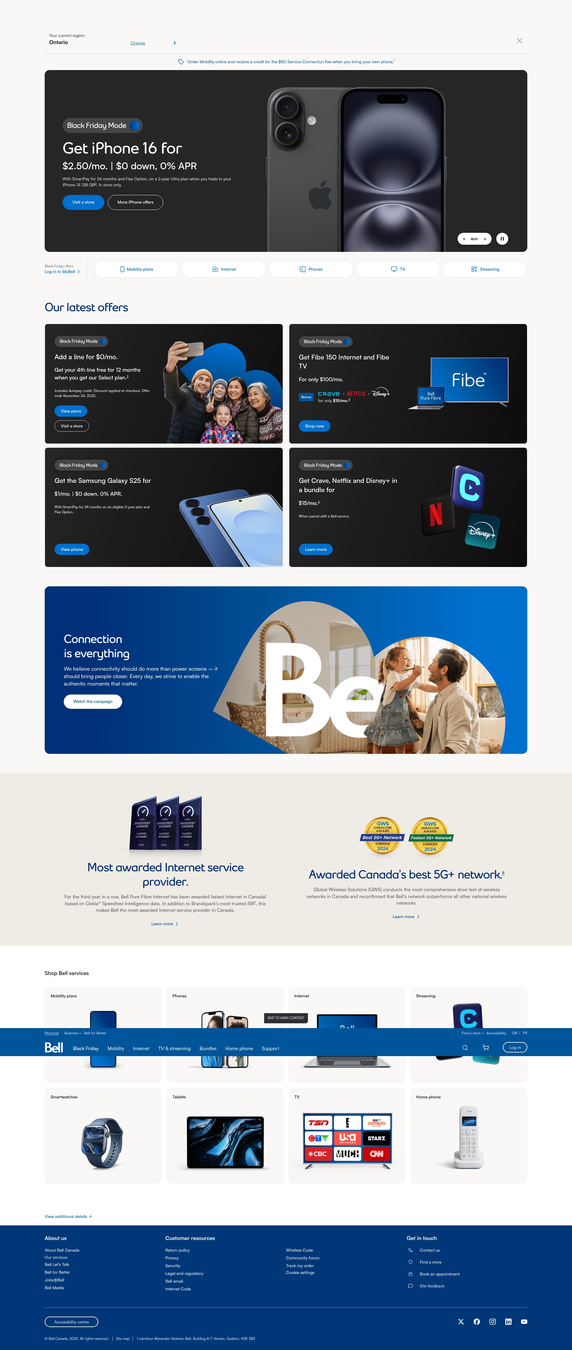 Screenshot of businessmarkets.bell.ca
