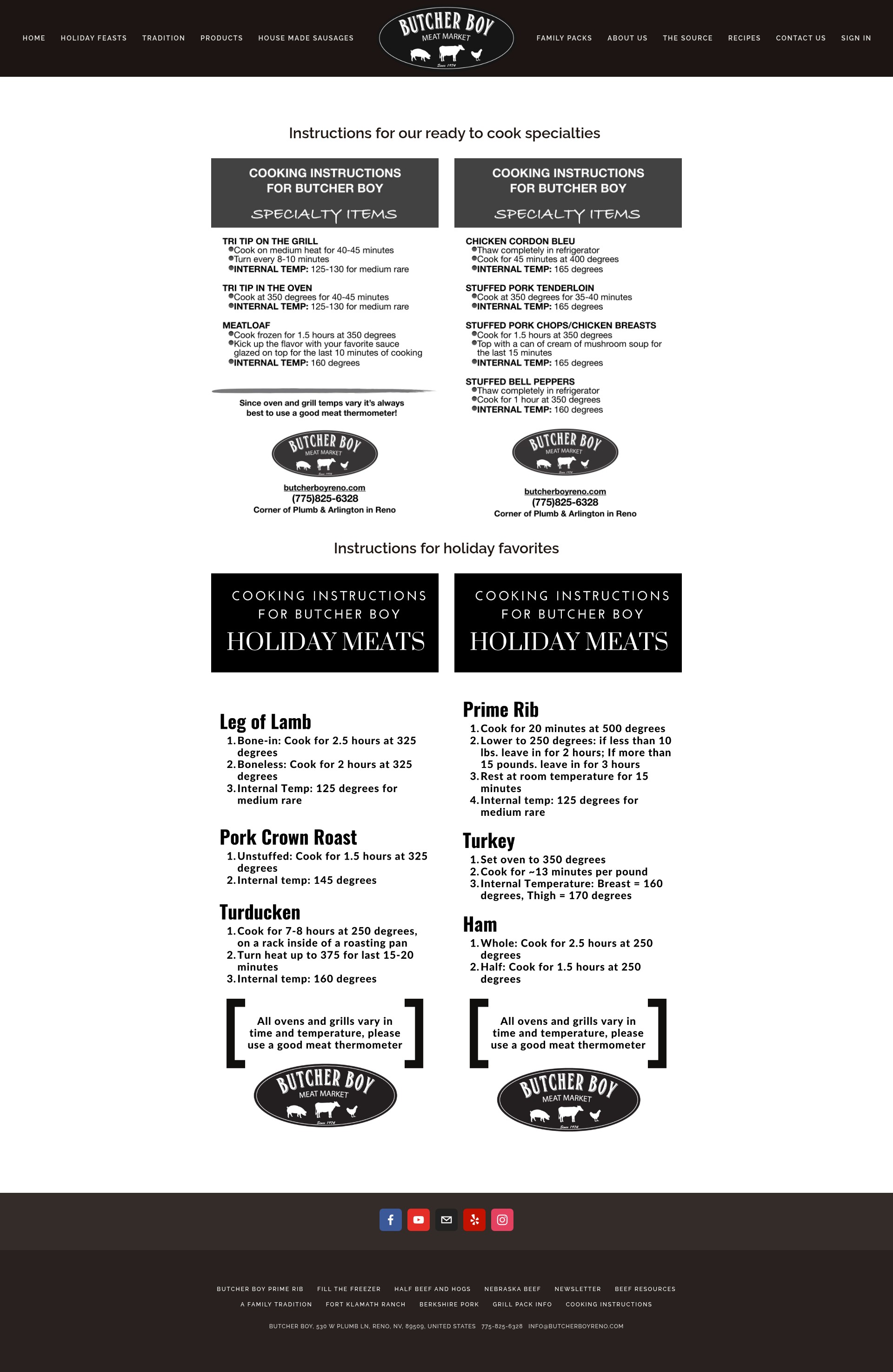 Screenshot of butcherboyreno.com