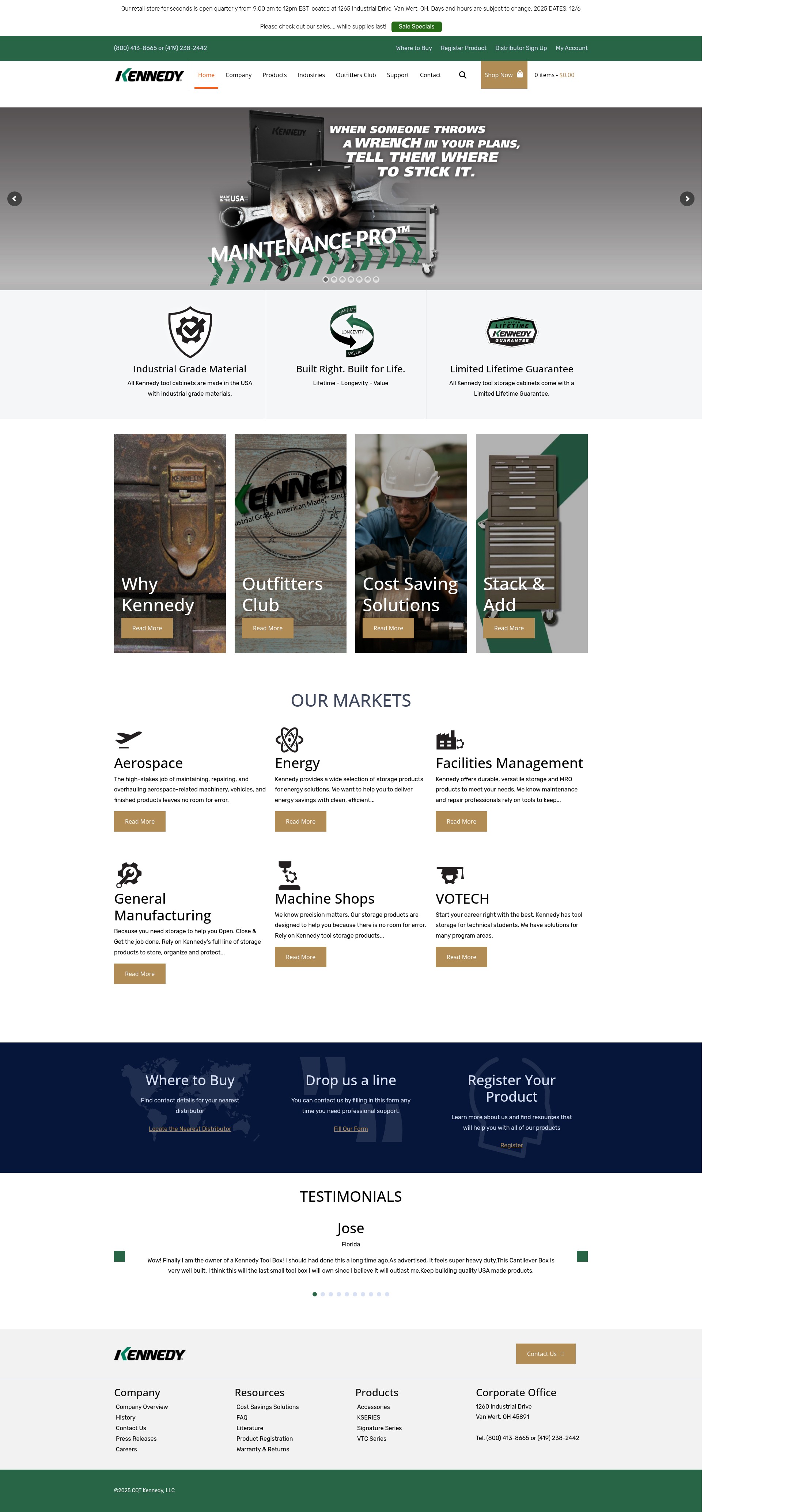 Screenshot of buykennedy.com