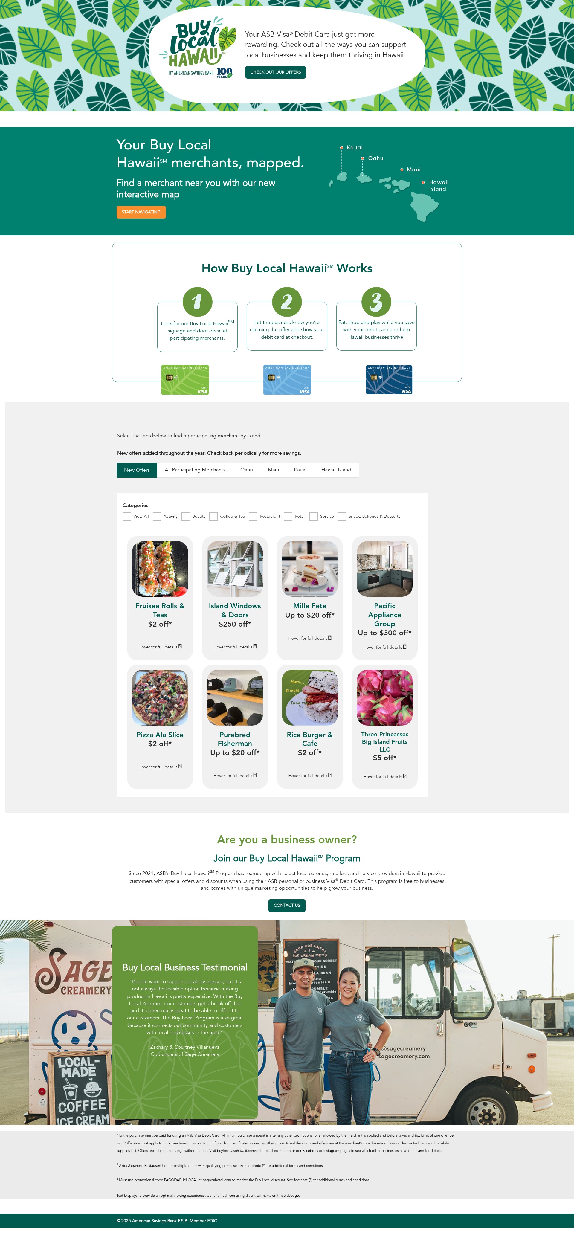 Screenshot of buylocal.asbhawaii.com