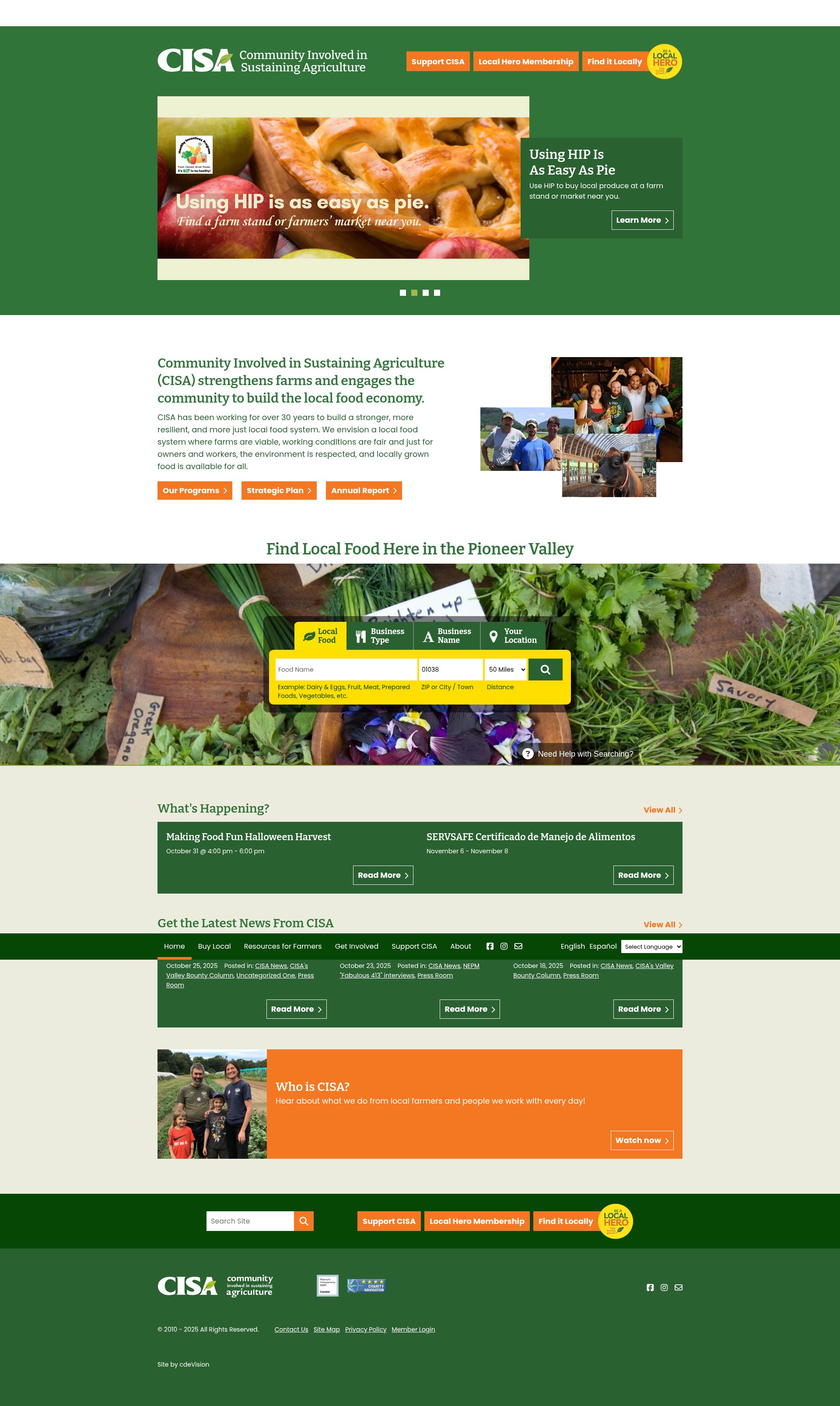 Screenshot of buylocalfood.org