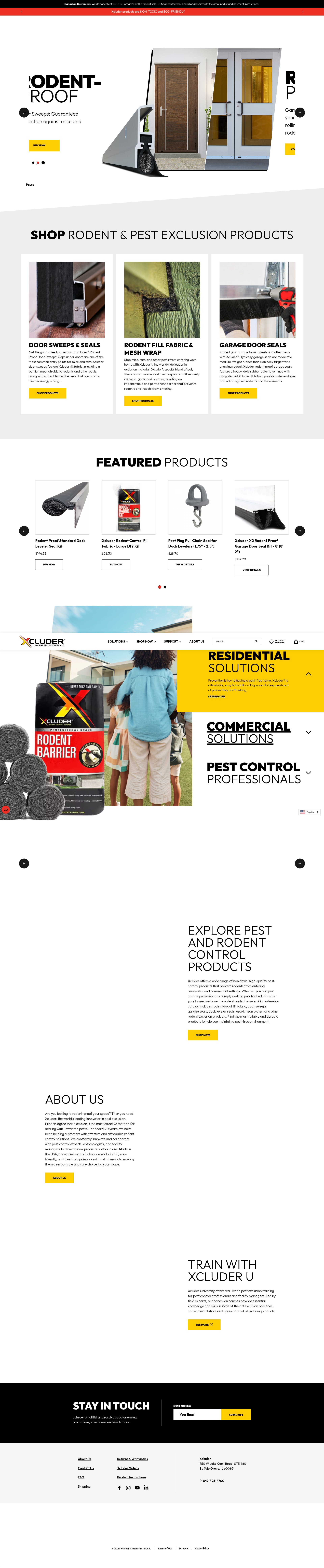 Screenshot of buyxcluder.com