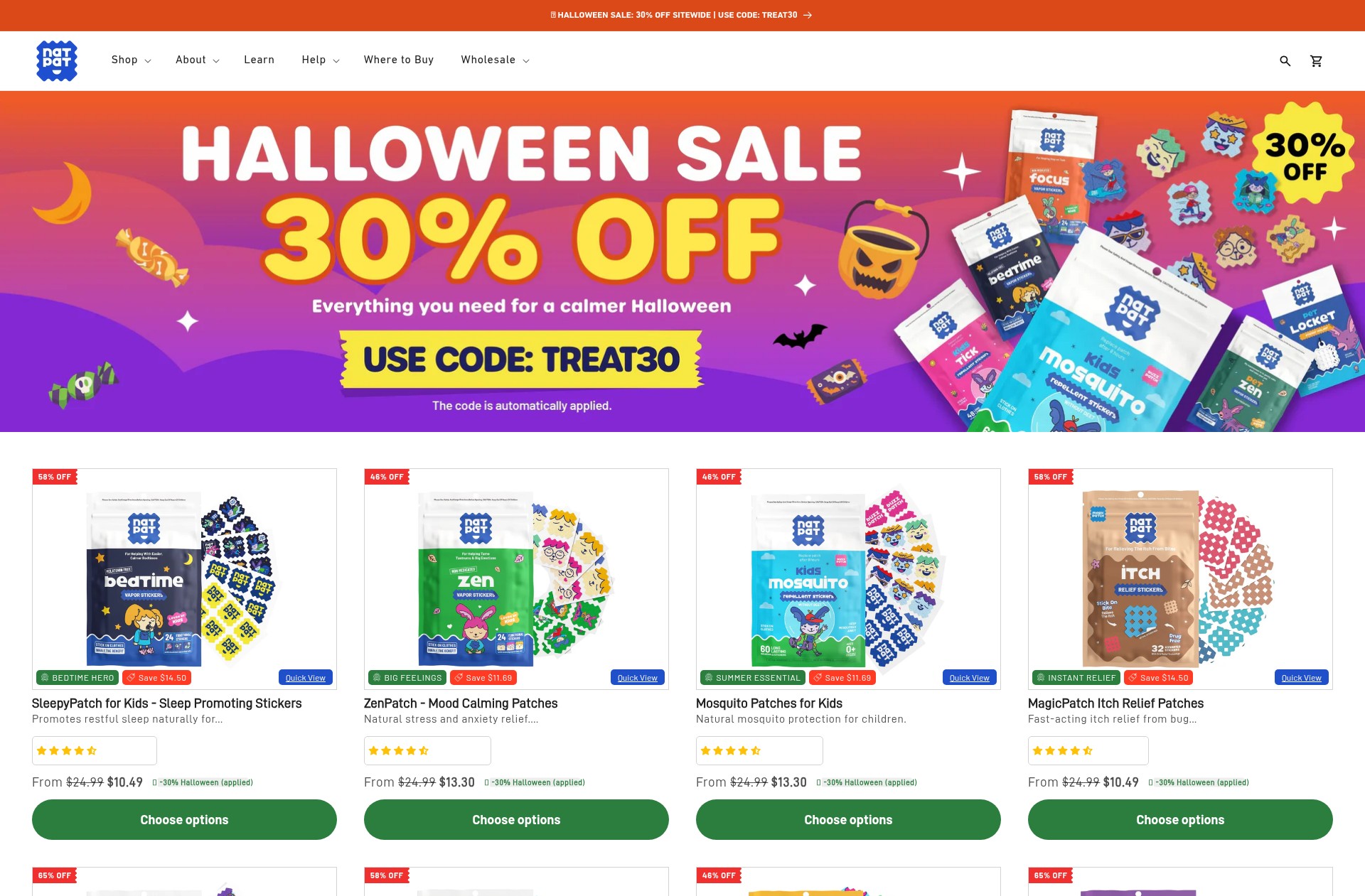 Screenshot of buzz-patch.myshopify.com