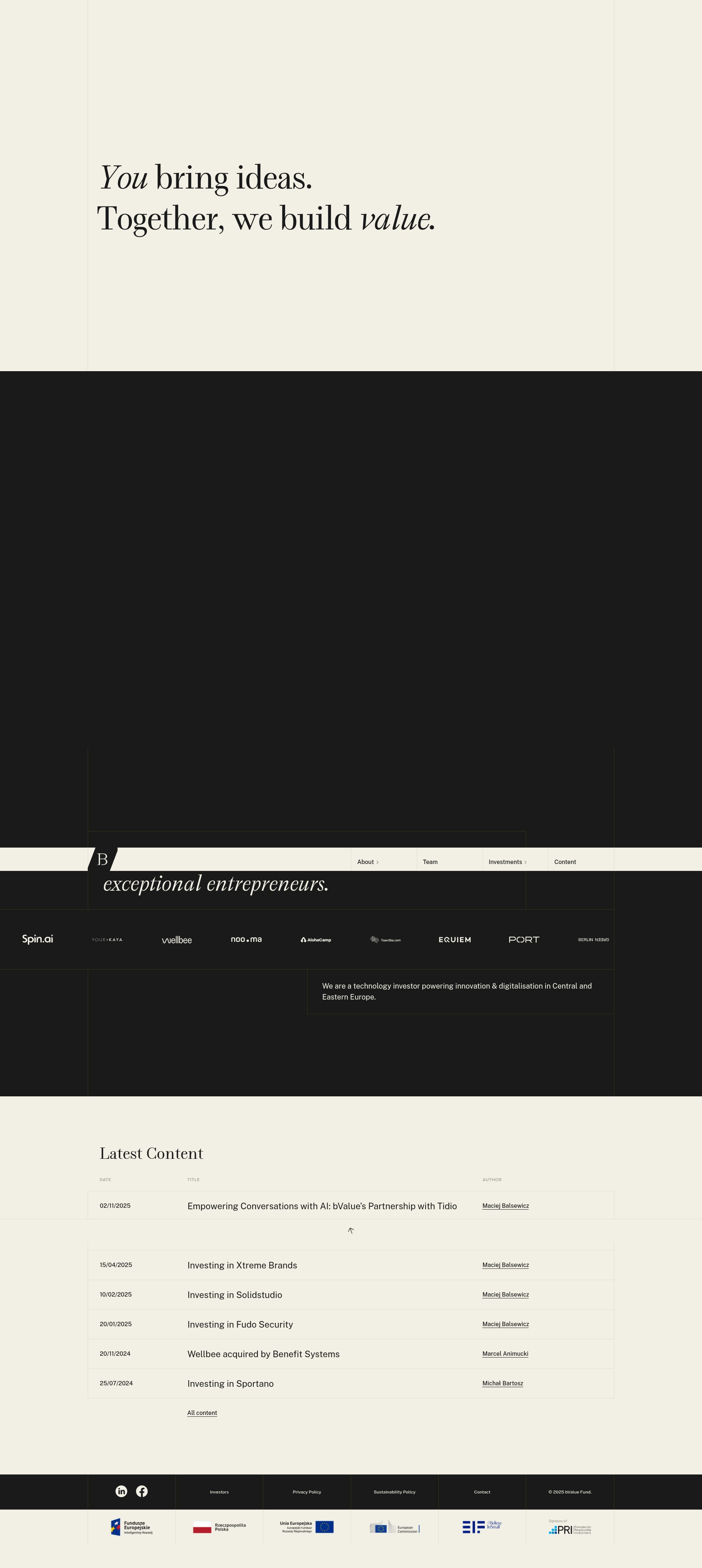Screenshot of bvaluefund.com
